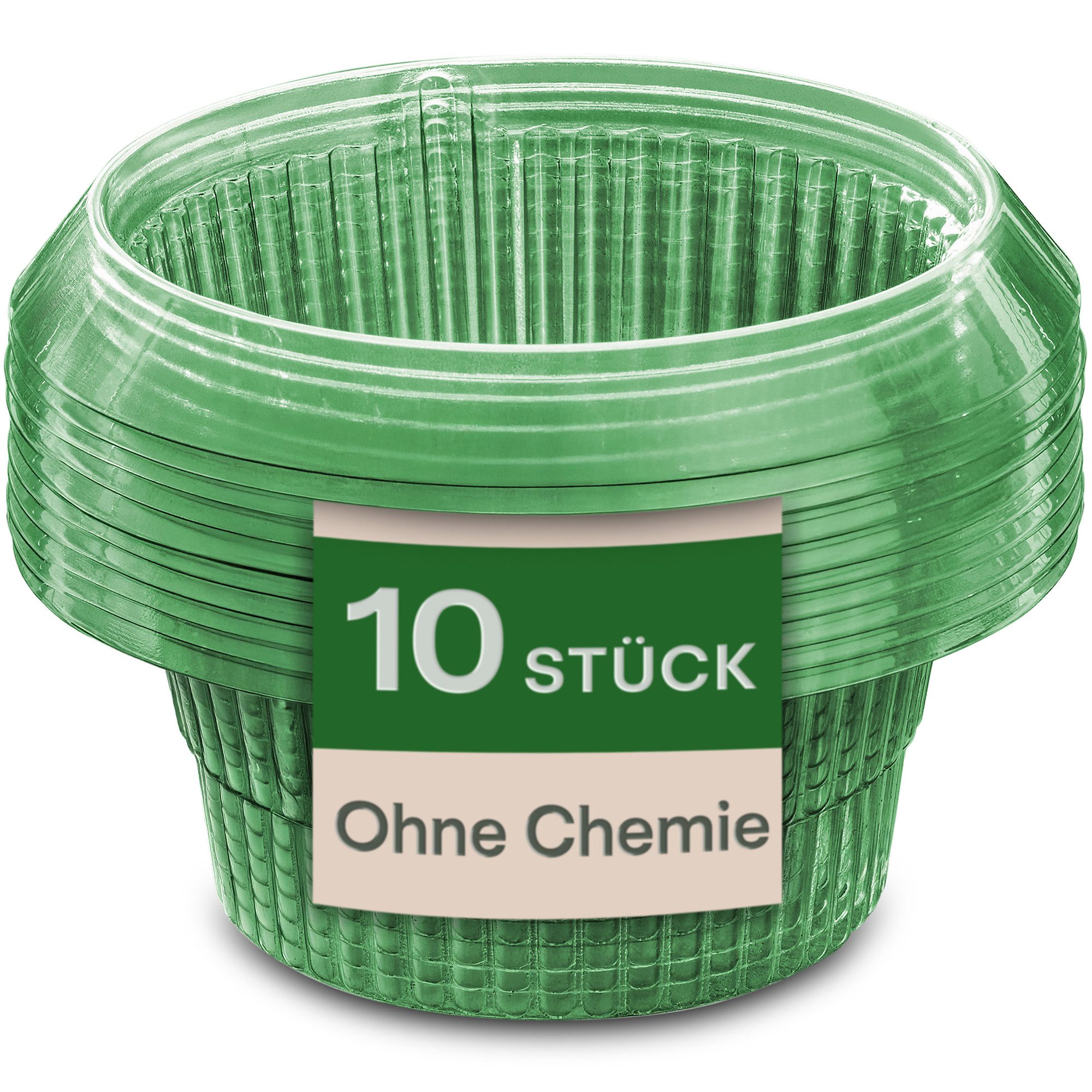 Praknu Schneckenzaun Schneckenkragen 10 Stück - Wiederverwendbarer Schneckenschutz, 10-teiliges Set, 10-St., Schneckensperre – Schneckenring – Schneckenabwehr – Schneckenstopp