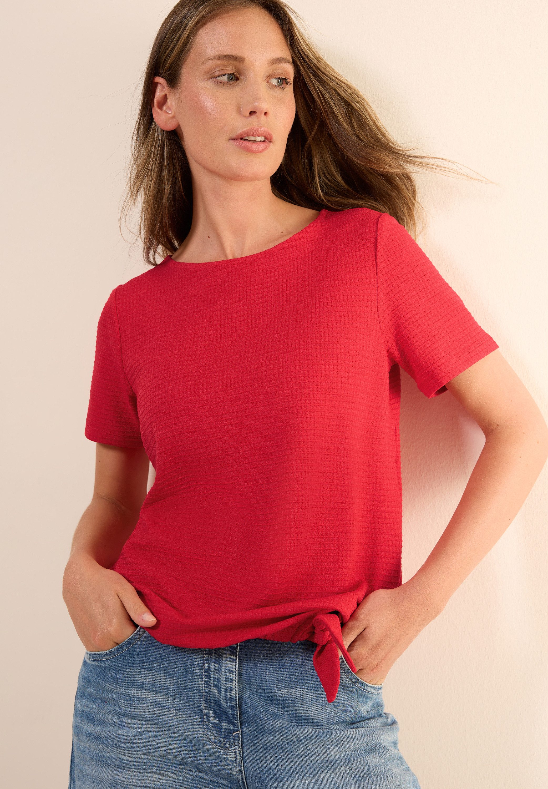 CECIL T-Shirt mit Knoten Detail günstig online kaufen
