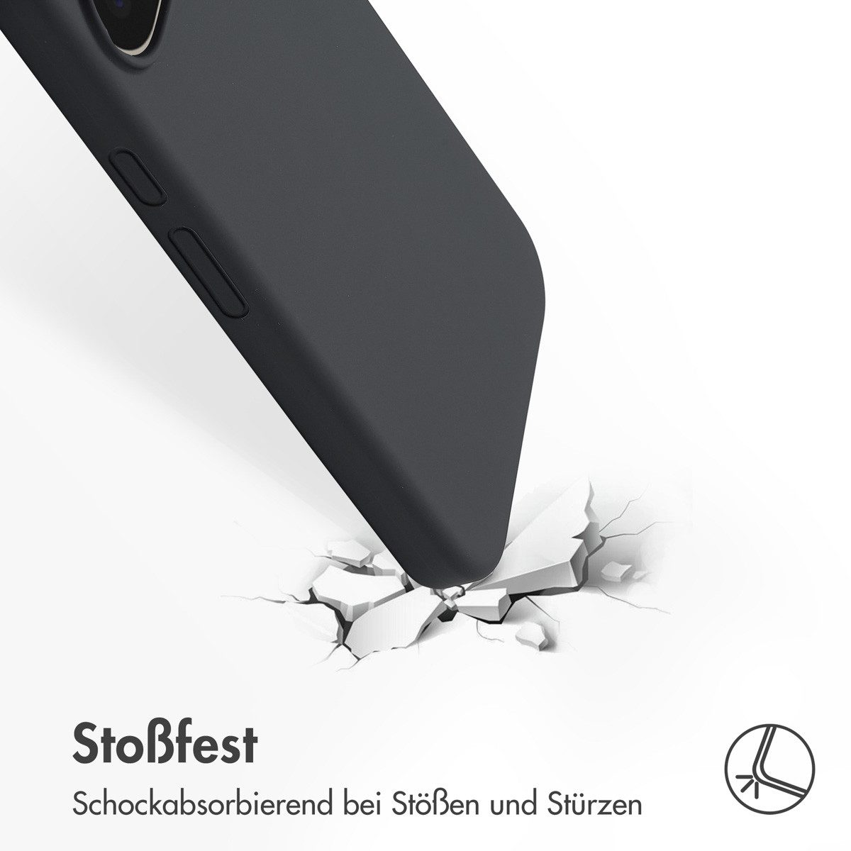 Accezz Backcover Accezz Liquid Silikoncase Google Pixel 10 Pro XL - Schwarz