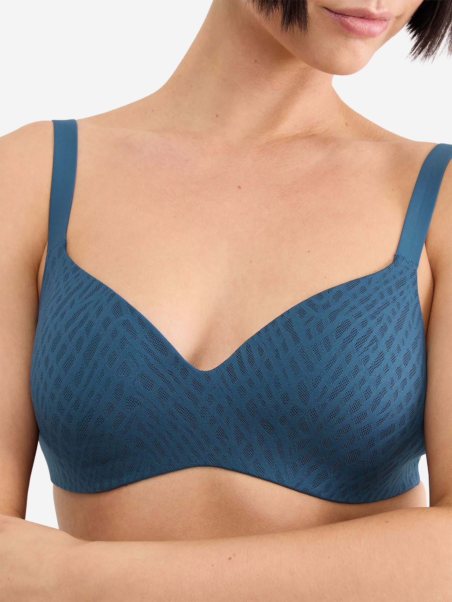 sloggi T-Shirt-BH Blue ZERO Feel Bliss THE UP Schalen‑BH, Nahtloser BH, Unsichtbarer BH