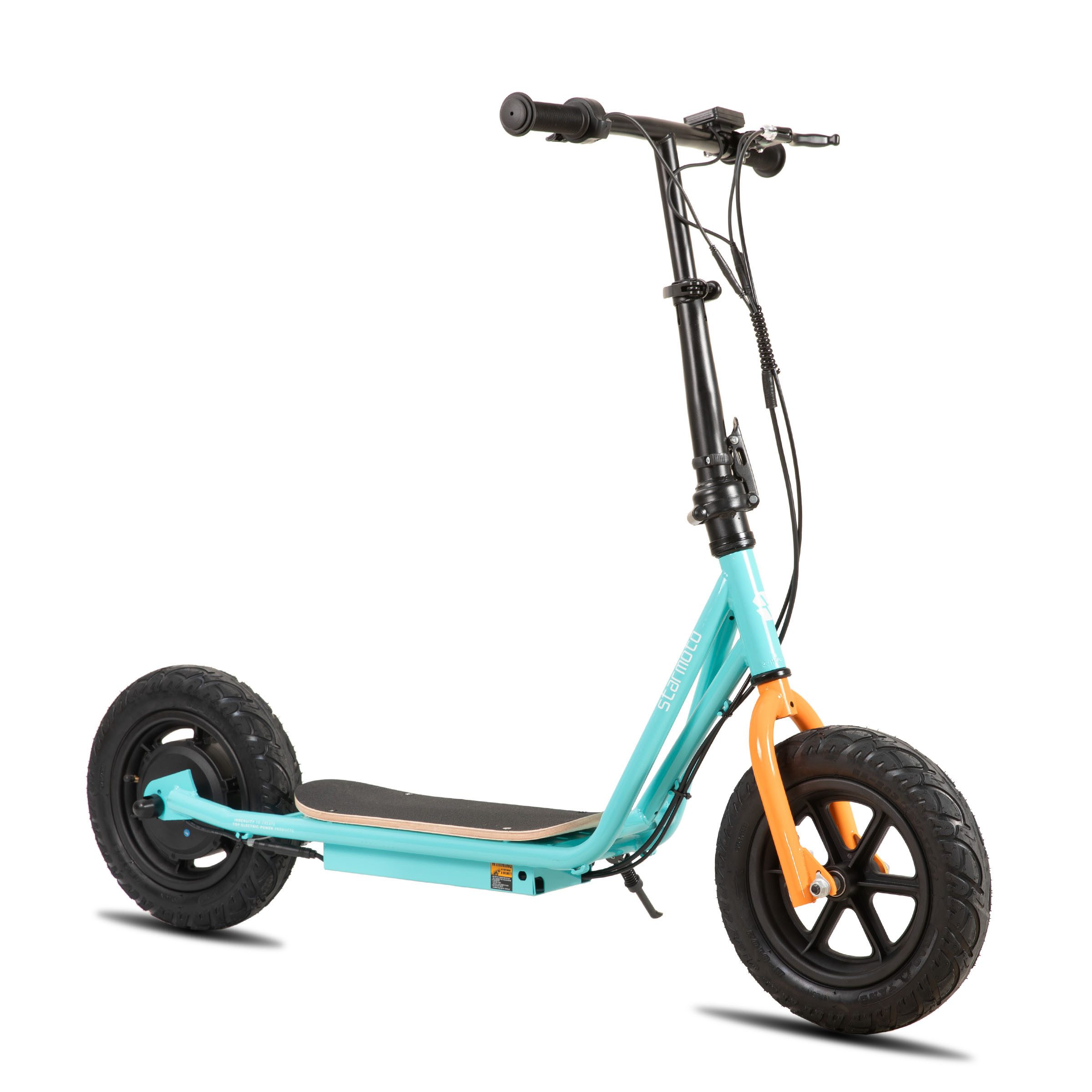 HILAND E-Scooter E-Scooter unisex mit Scheibenbremse & Hochstahl für Pendelfahrten, 22 km/h