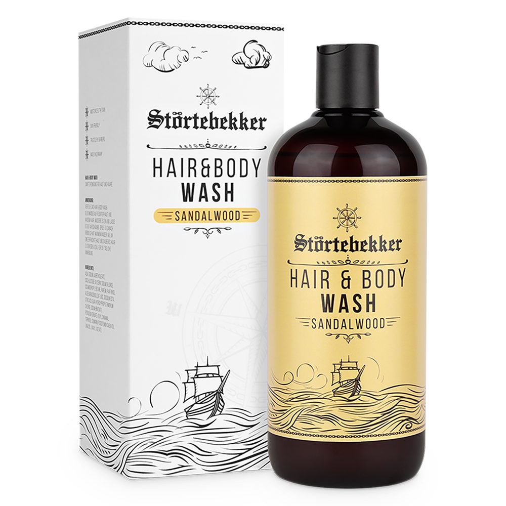 Duschgel - Hair & Body Wash 2in1 - Frischer Sandelholz Duft