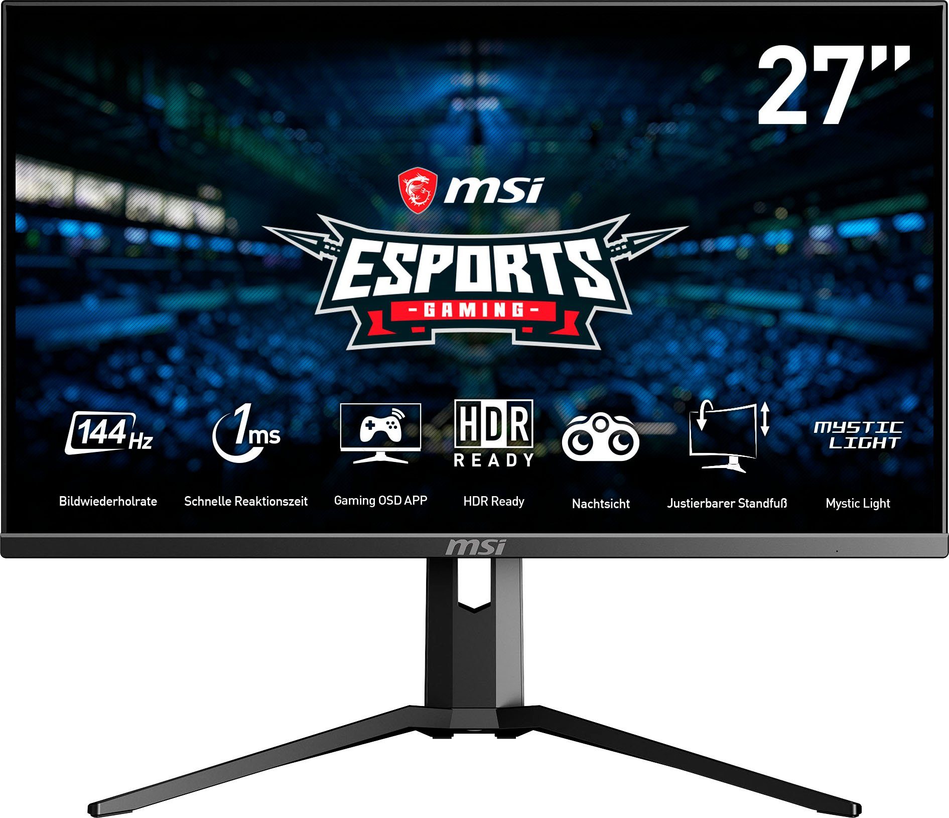 27 Монитор Msi Optix Mag273 Черный Купить