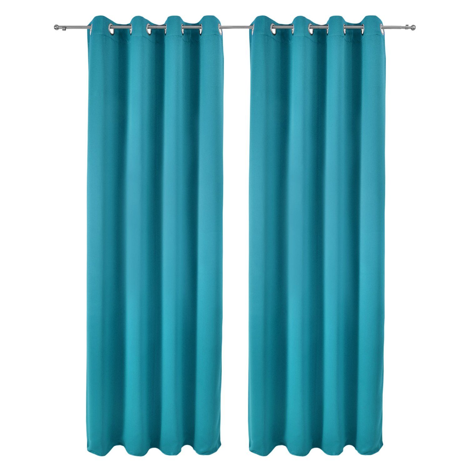Vorhang Amelie 2er Set Gardinen Amelie BO, 140x245cm Türkis