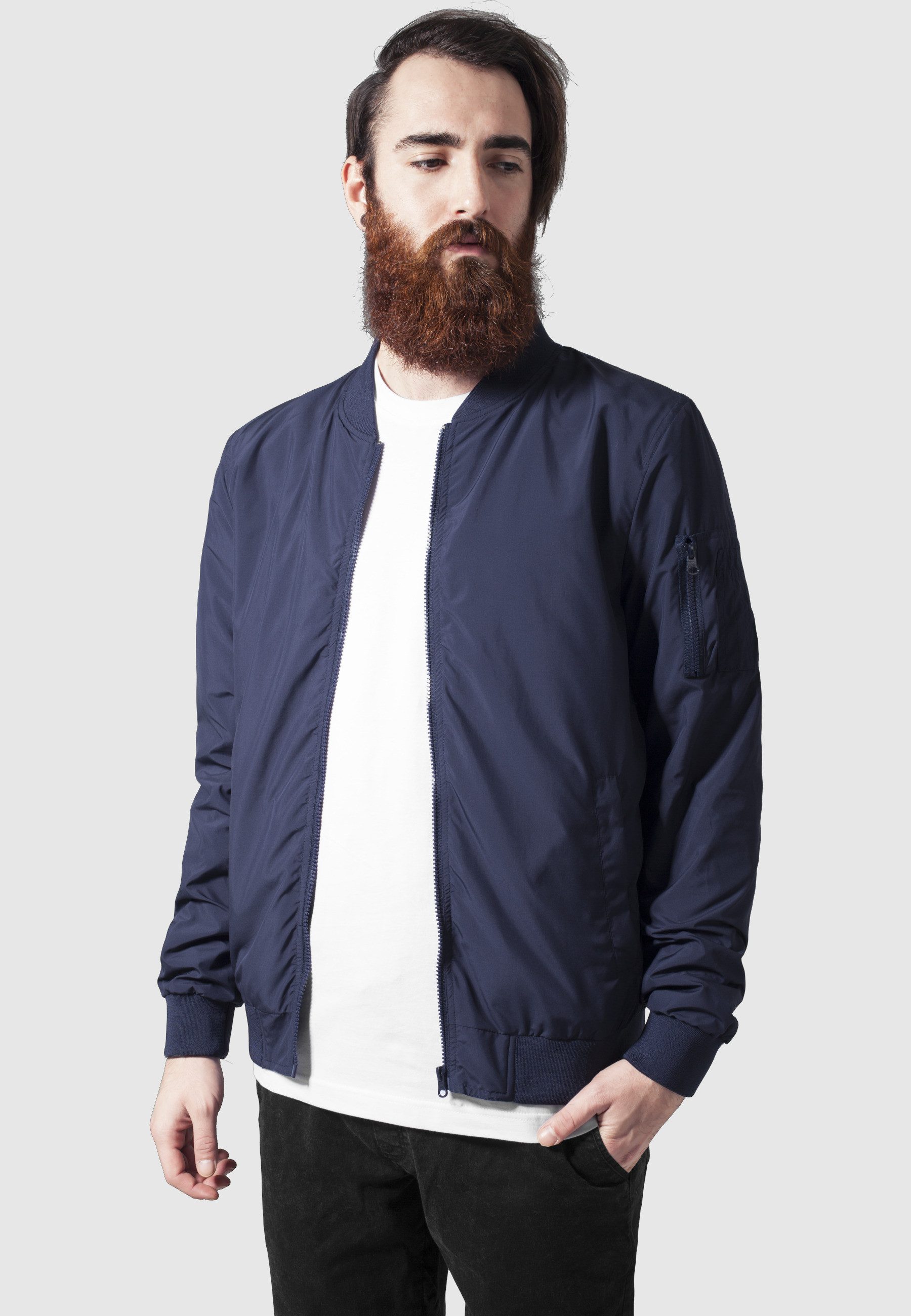 URBAN CLASSICS Allwetterjacke Urban Classics Herren Light Bomber Jacket (1-St) – Bild 3 von 5