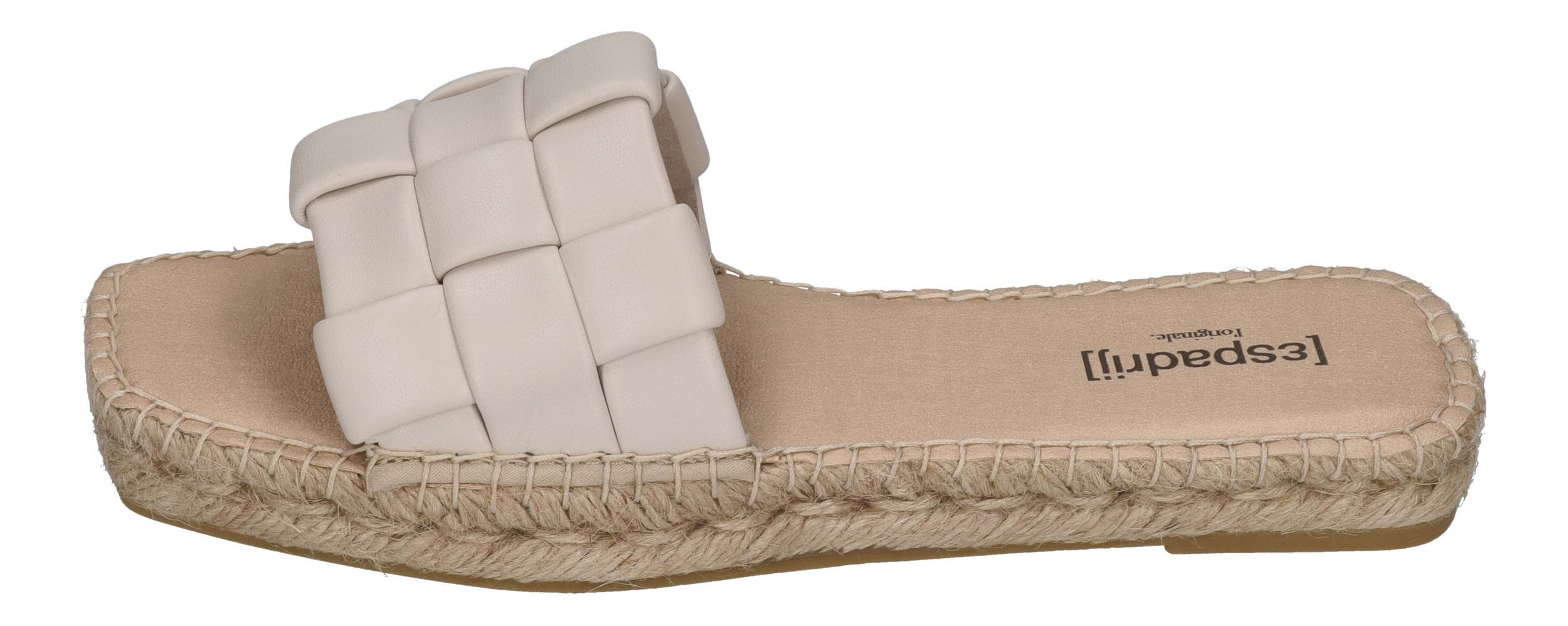 espadrij l´originale CARRE CHECK Pantolette Nature günstig online kaufen