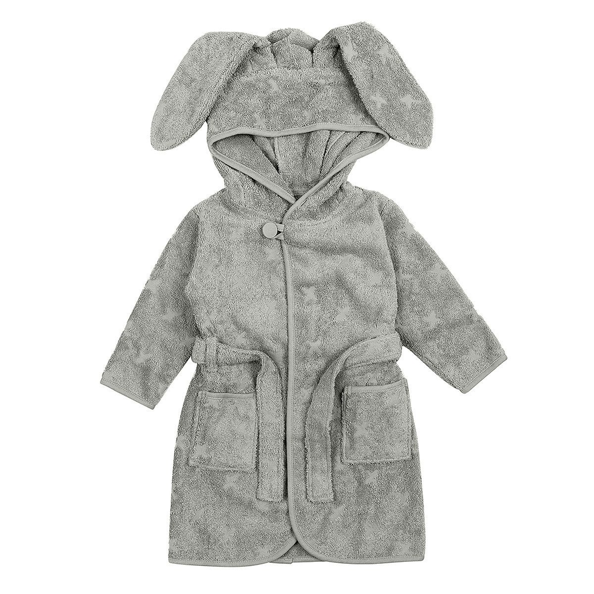Müsli Bademantel 1569007200 Unisex Kinder, Knielang, 100% Baumwolle, Gürtel, Kimono, Morgenmantel, Hausmantel, Badtextilien