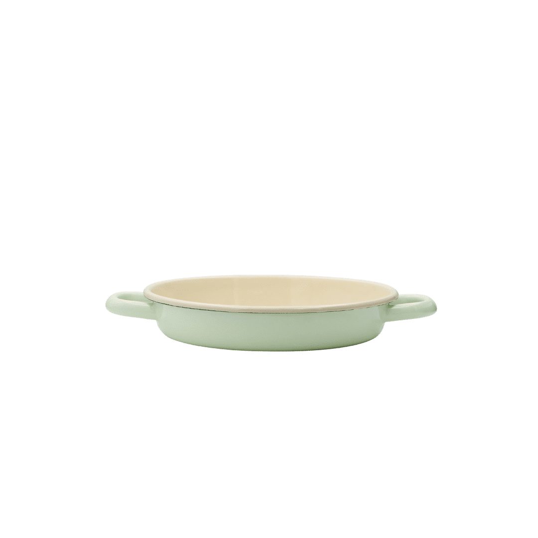 Riess Eierpfanne 20 Cm – Emaille, Induktionsgeeignet, Sonderdekor Flora
