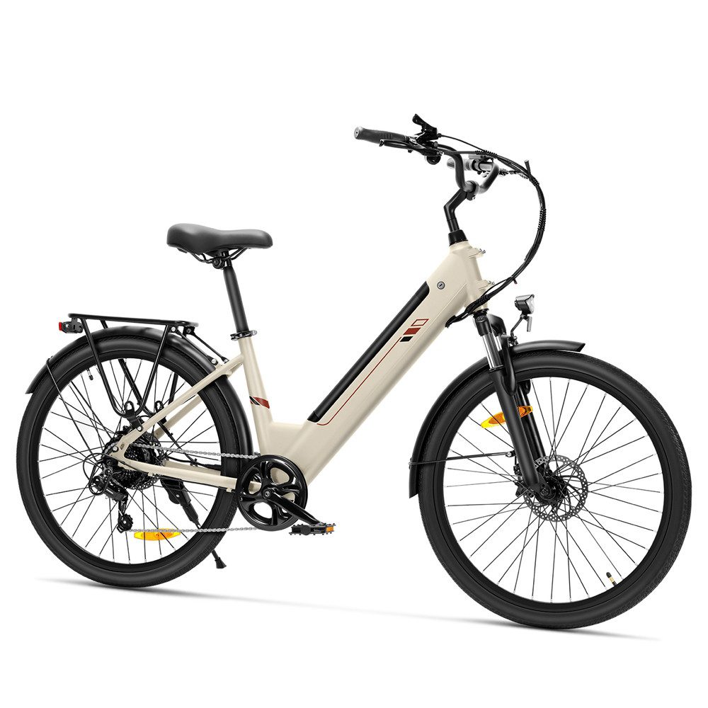 Touroll E-Bike Trekkingrad J2 ST, 7 Gang, Heckmotor, 561,6 Wh, 26"x16", 15/20/25 km/h (Stufe 1–3), 36V 15.6Ah