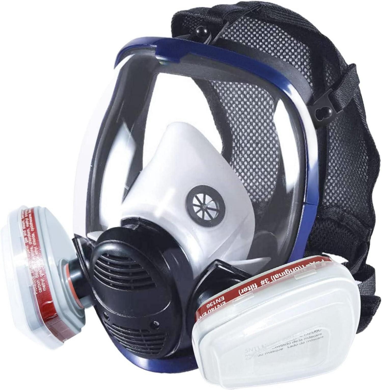 Atemschutz-Vollmaske 16 in 1 Gasmaske Vollgesichtsmaske mit Filter für