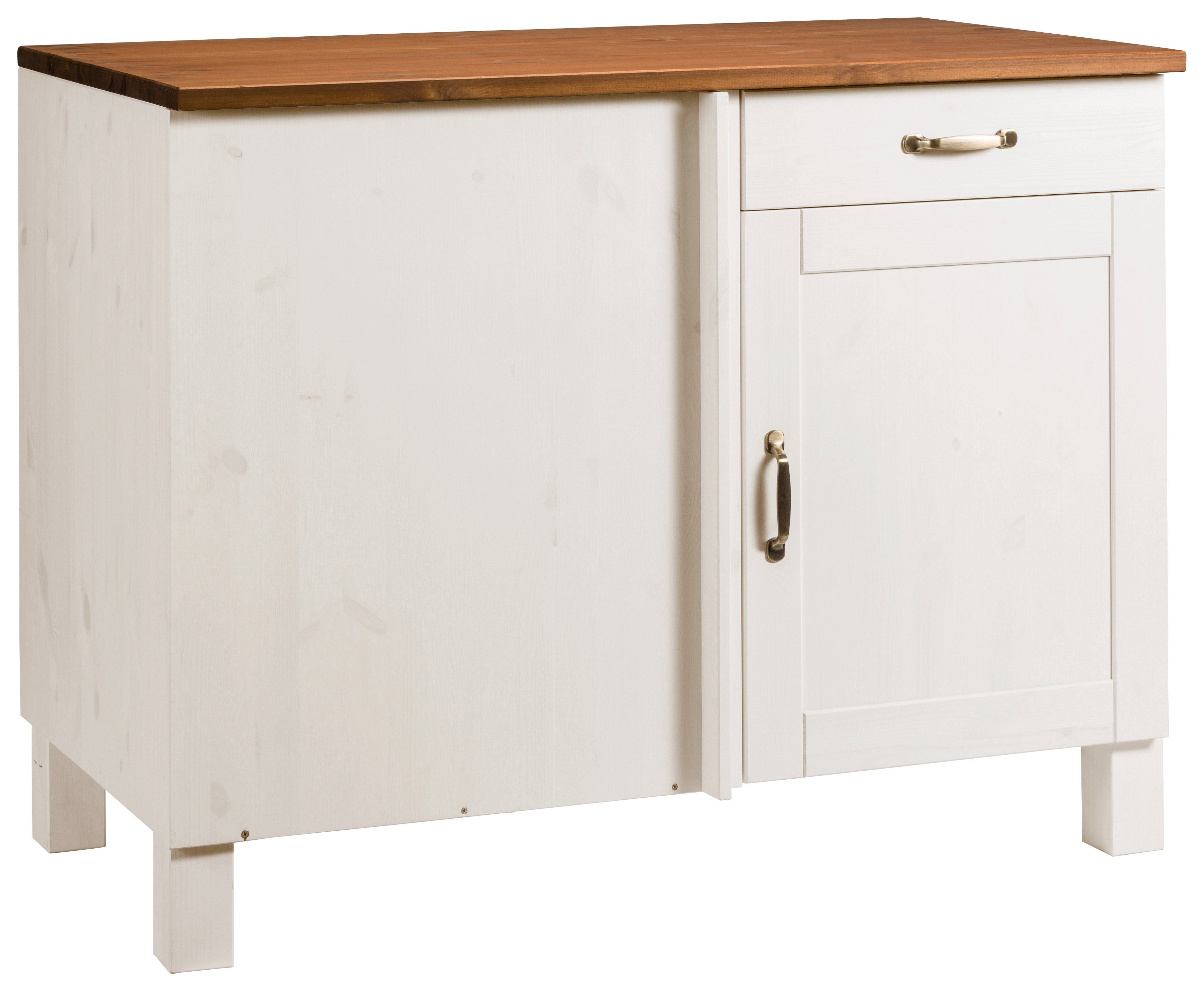 Home affaire Eckunterschrank "Alby", Breite 110 cm, 1 Tür und 1 Schublade günstig online kaufen