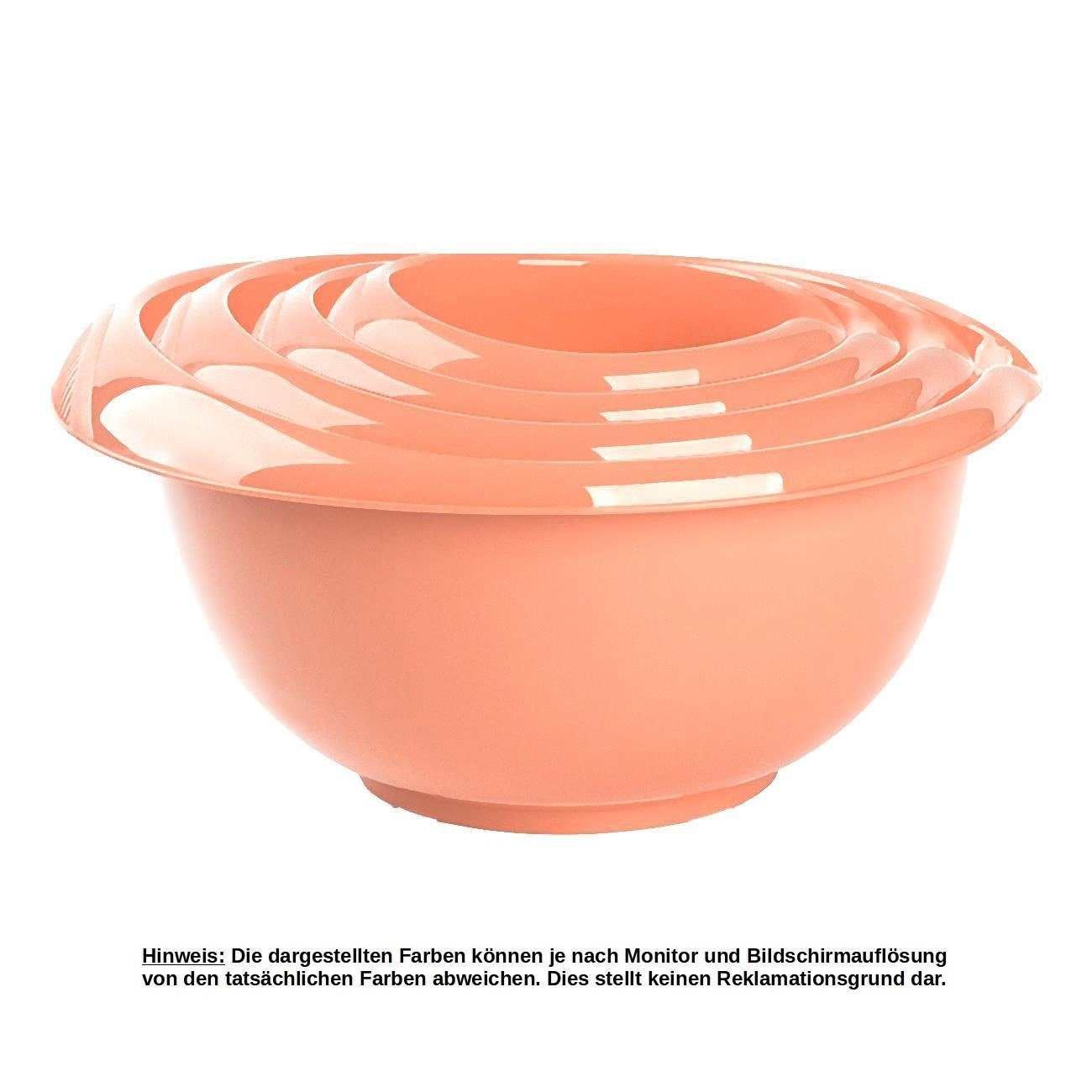 Engelland Rührschüssel Backschüssel-Set, Kunststoff, (Vorteils-Set, 4-tlg), spülmaschinengeeignet, mikrowellengeeignet, Ausgusslippe