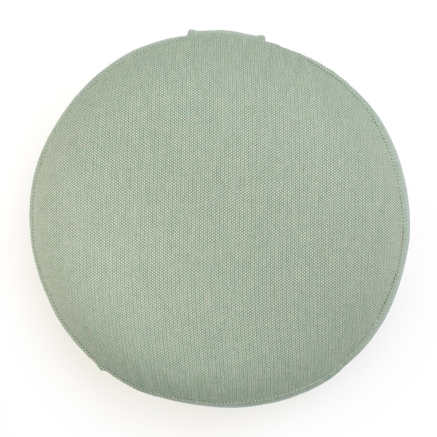 bodhi Meditationskissen RONDO Meditationskissen CLASSIC dobby petrol grün, Dinkelhülsen