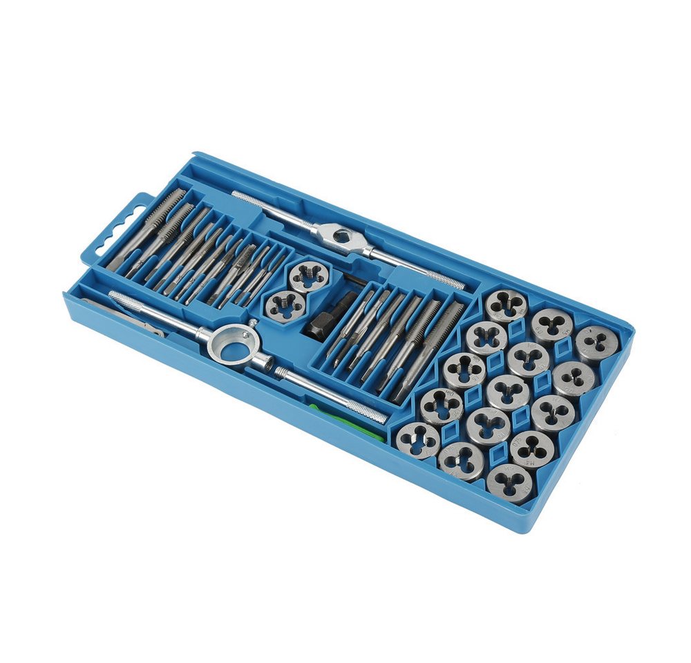 Thumbnail - JEOBEST Gewindeschneider Gewindebohrer und Schneideisen Set, (40-tlg) mit Windeisen, Metall