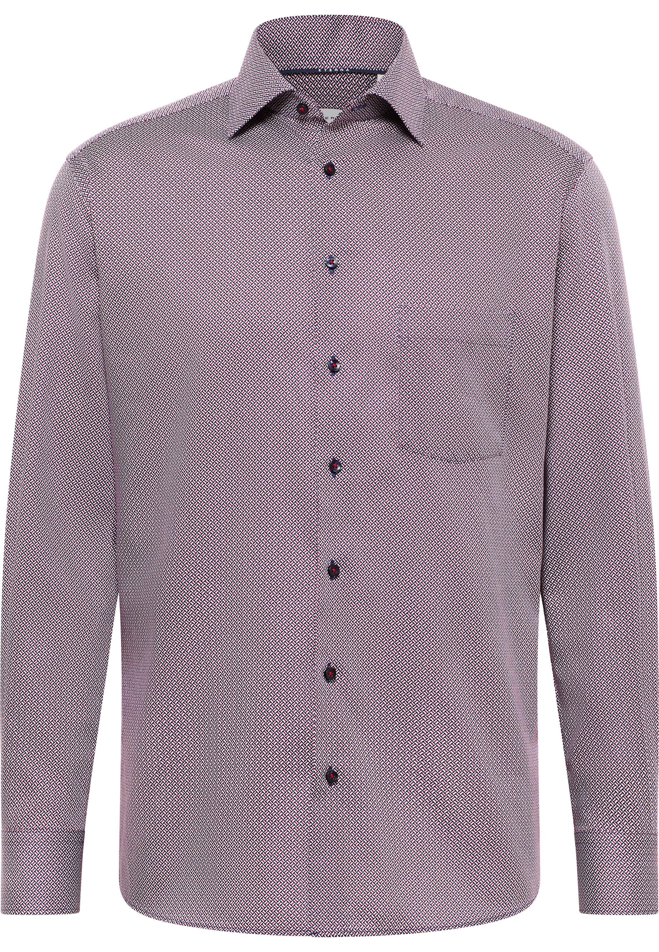 Eterna Businesshemd ETERNA COMFORT FIT Langarm Hemd rot/blau printed 4382-52-E19K