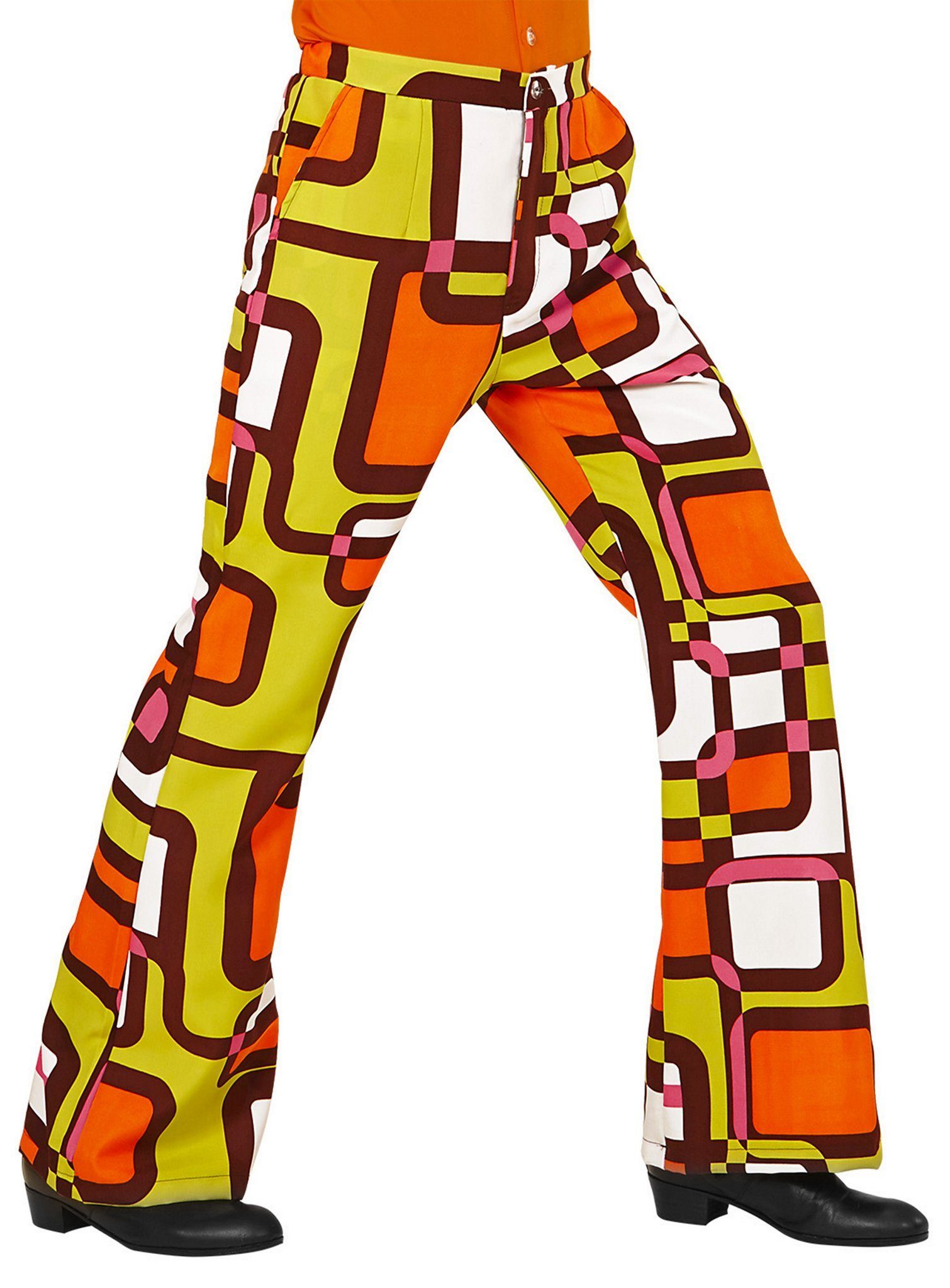 Widdmann Hippie-Kostüm 70er Herrenhose Röhren, Für Schlager- und Mottoparty günstig online kaufen