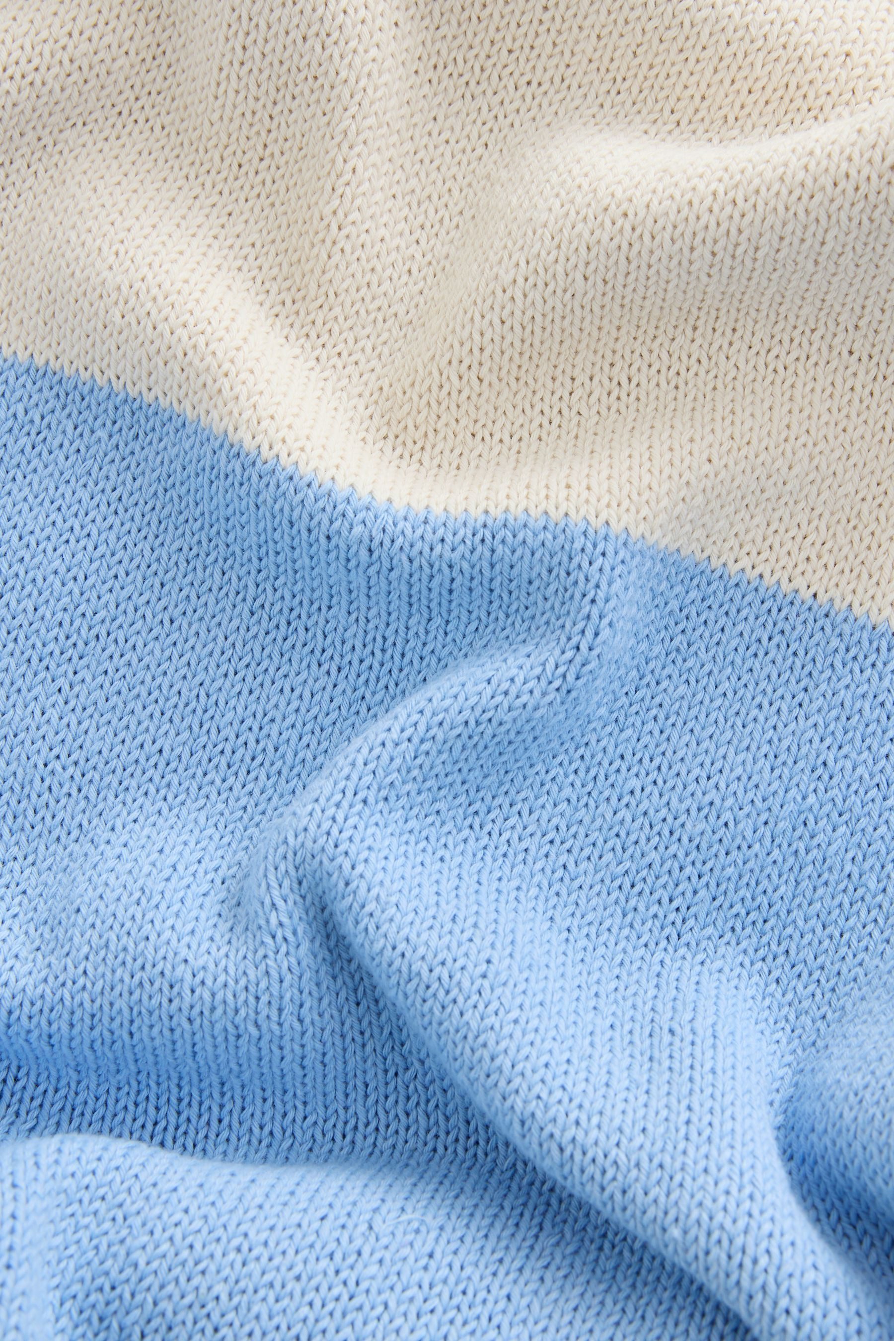 Next Strickkleid Gestreiftes Bandeau-Strickkleid, Blumenapplikation (1-tlg)