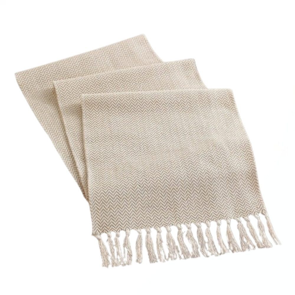Blusmart Узкие скатерти Rechteckige Häkelspitze Скатерти (Tischläufer Modern Beige, Beige im nordischen Stil, mehrere Größen erhältlich), Als Tischdekoration geeignet