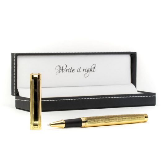 RuPen Kugelschreiber »Gerald«, (Set), Premium Kugelschreiber - edel elegant stilvoll - Business Kuli mit Lederbox
