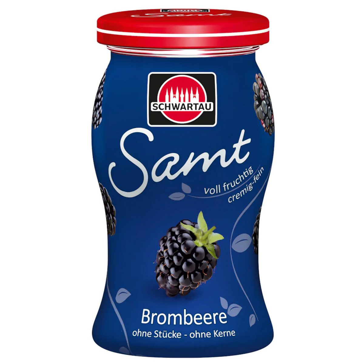 SCHWARTAU Fruchtaufstrich, Schwartau Samt Brombeere cremiger Fruchtaufstrich ohne Stücke 270g