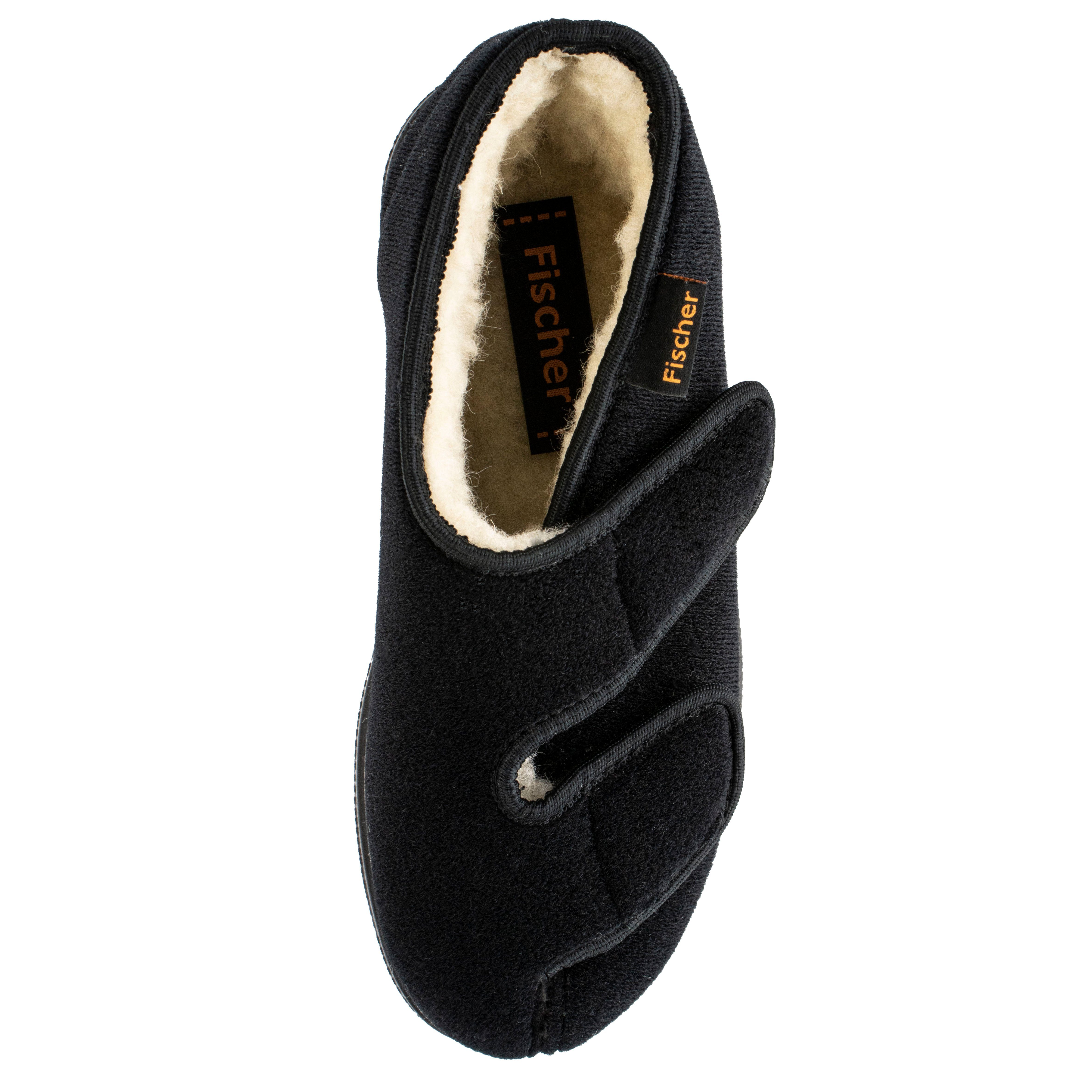 Fischer-Markenschuh Fischer Klett-Hausschuh Ortho Hausschuh Schurwollfutter, Weite K