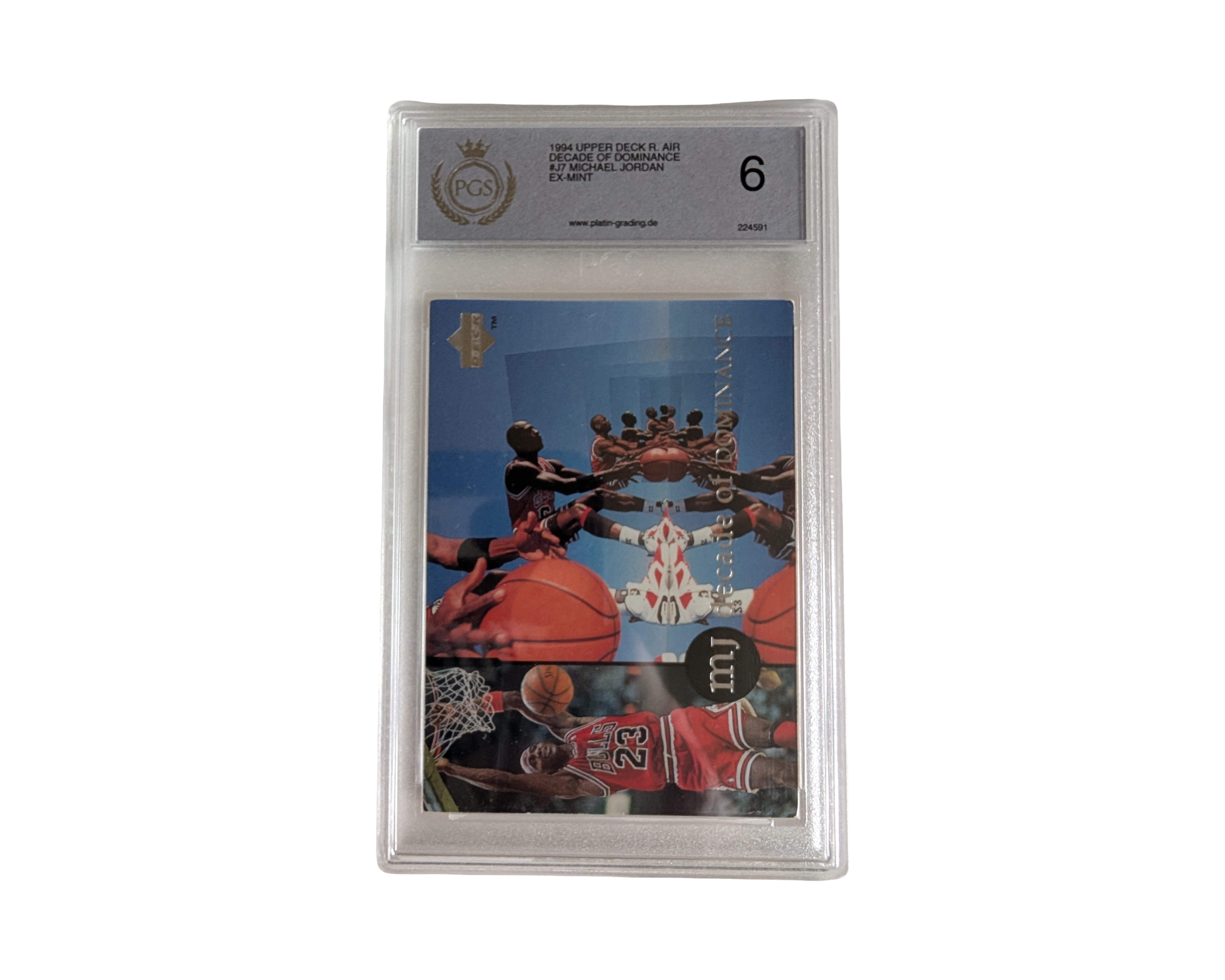 Upper Deck Sammelkarte Michael Jordan PGS 6 Decade of Dominance