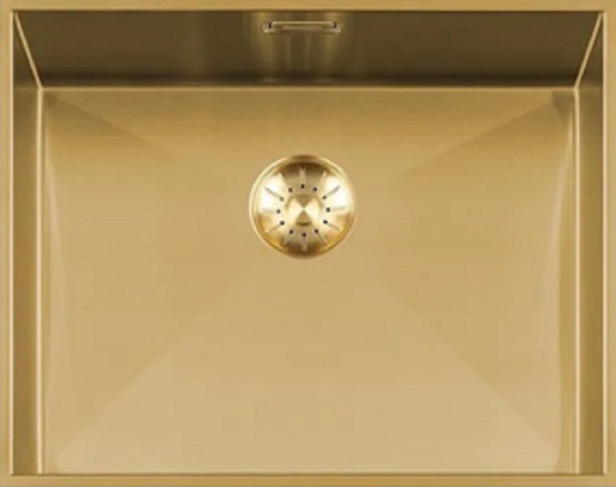 togo Küchenspüle 52WT-Gold, rechteckig, 54/44 cm, Edelstahl Spüle