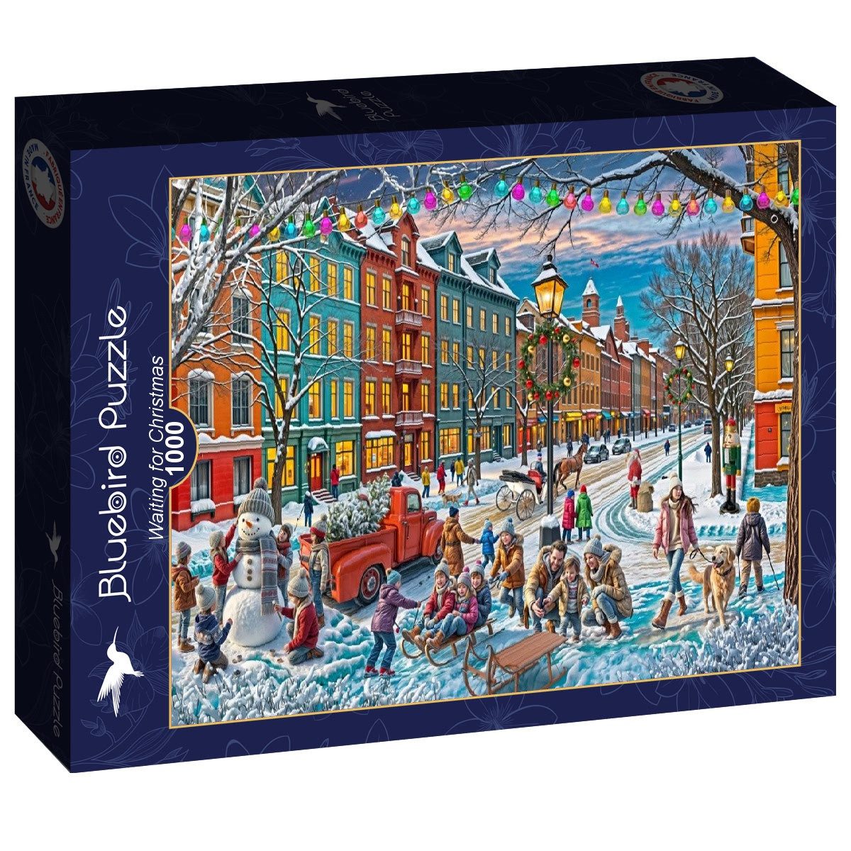 Bluebird Puzzle Puzzle Warten auf Weihnachten, Puzzleteile günstig online kaufen