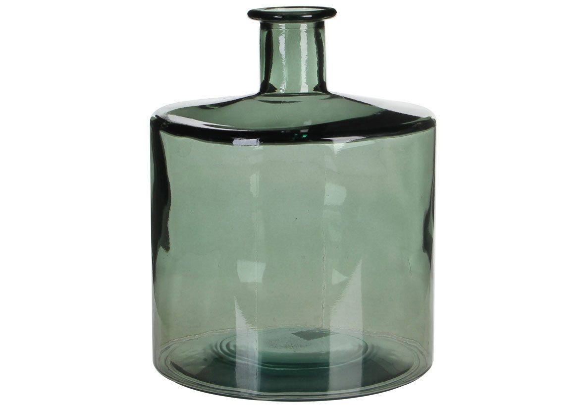 Mica Decorations Dekovase Mica Flasche Guan Glas grau 26 x 21 cm