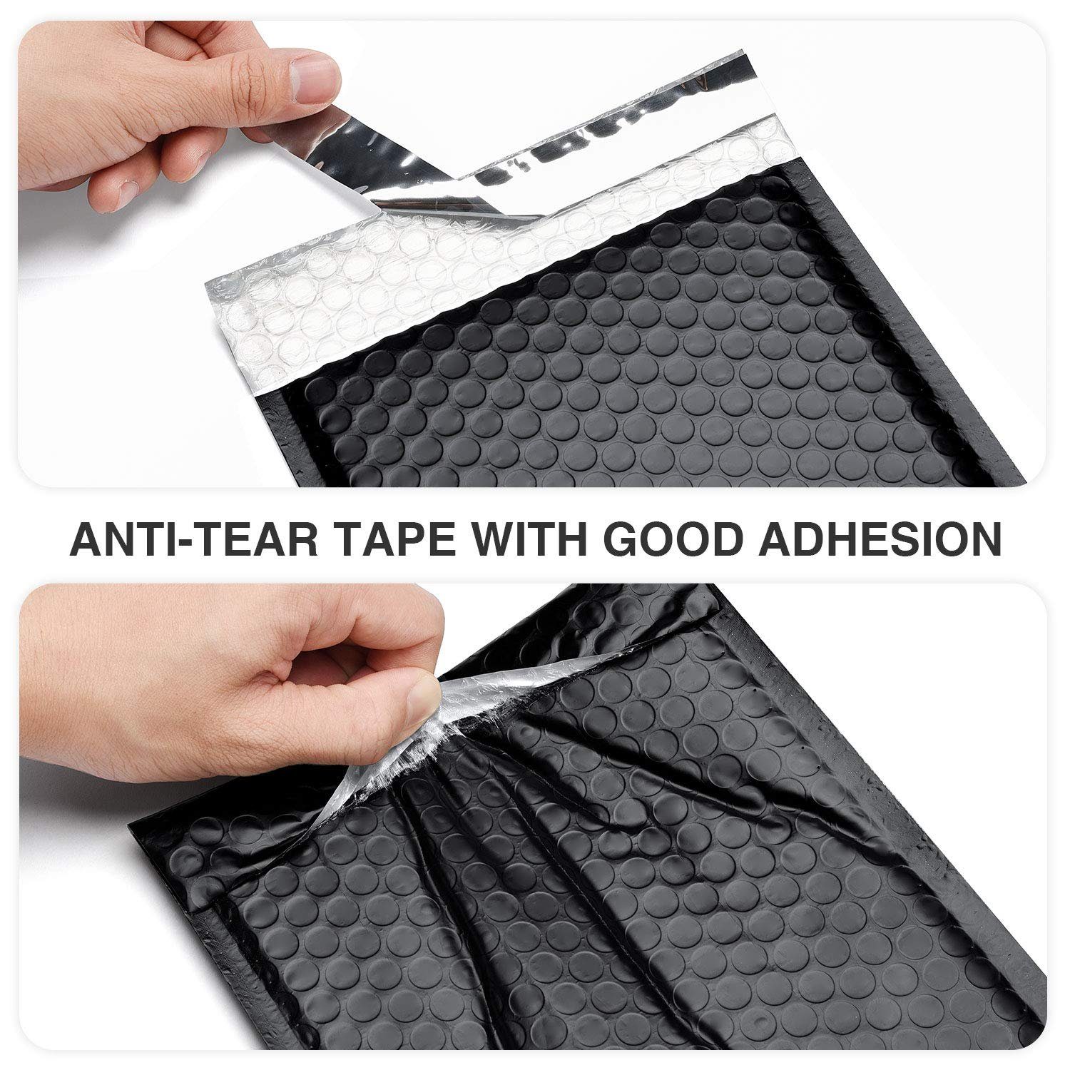 Switory Versandtasche, A5 Selbstversiegelnde Gepolsterte Umschläge, Poly Bubble Mailer, 15,3 cm x 26,9 cm, 50 Stücke