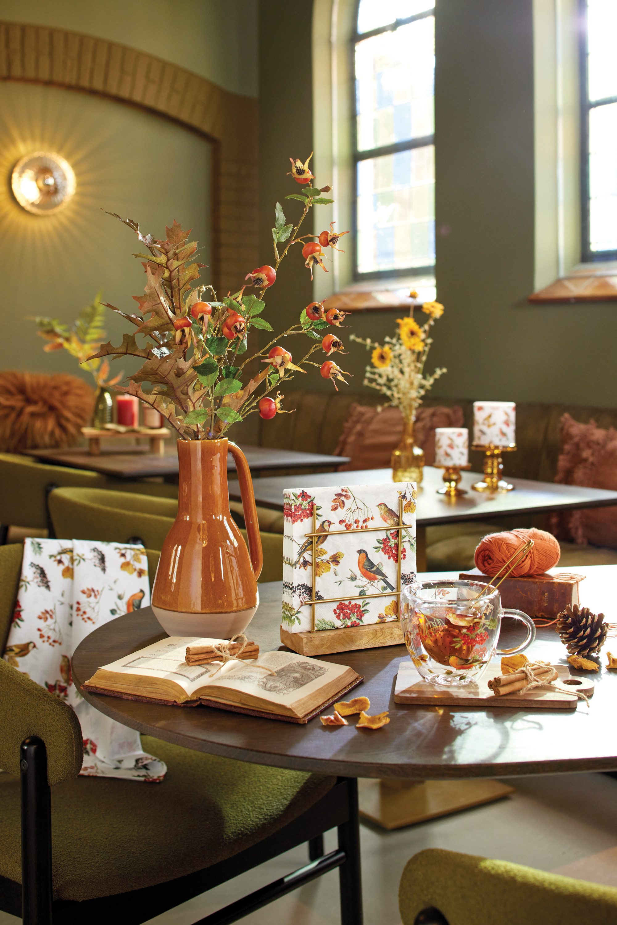 Ambiente® Geschirrtuch Autumn birds, (1-tlg., 1-teilig), günstig online kaufen