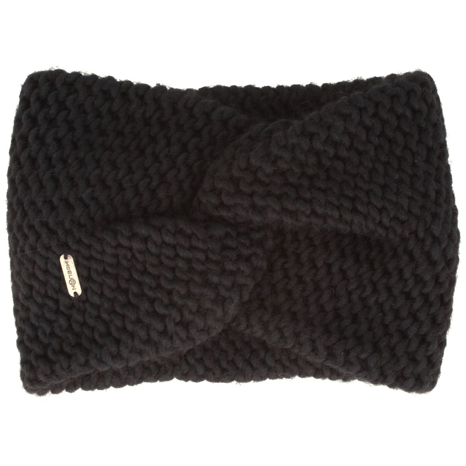 McBurn Stirnband breites Strick mit Knoten günstig online kaufen