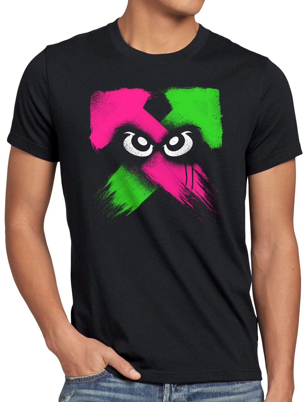 style3 T-Shirt Splash Power splatoon shooter gamer nintendo switch günstig online kaufen