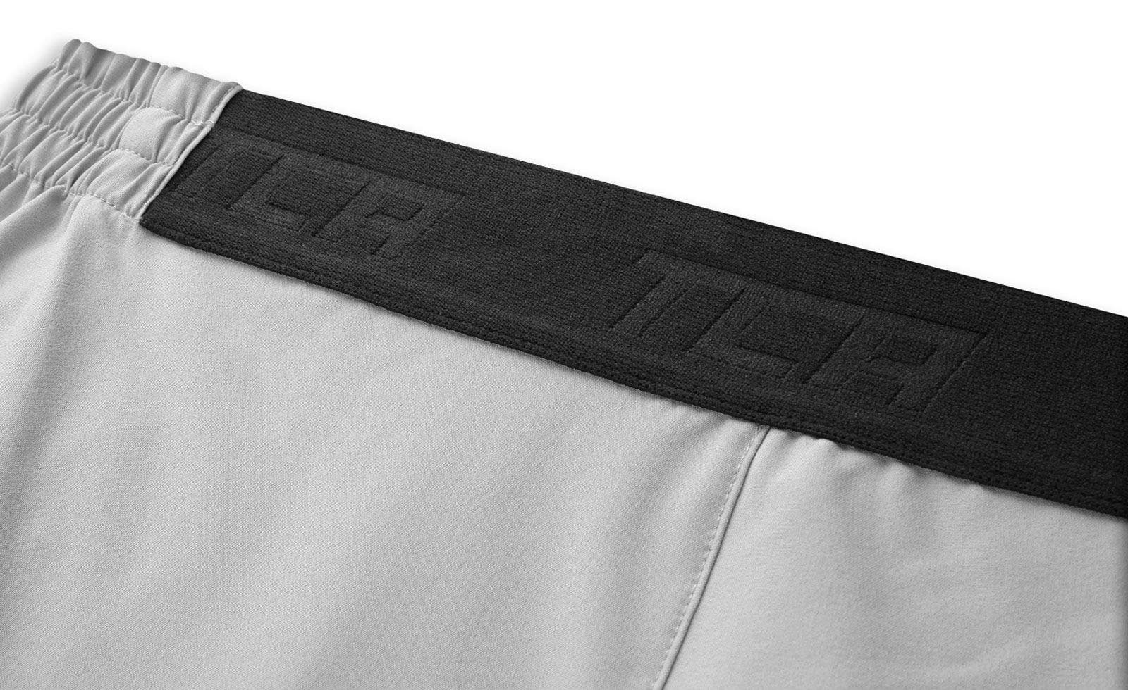 - TCA XXL Herren Hellgrau/Schwarz, Trainingsshorts Tech Laufhose Elite TCA