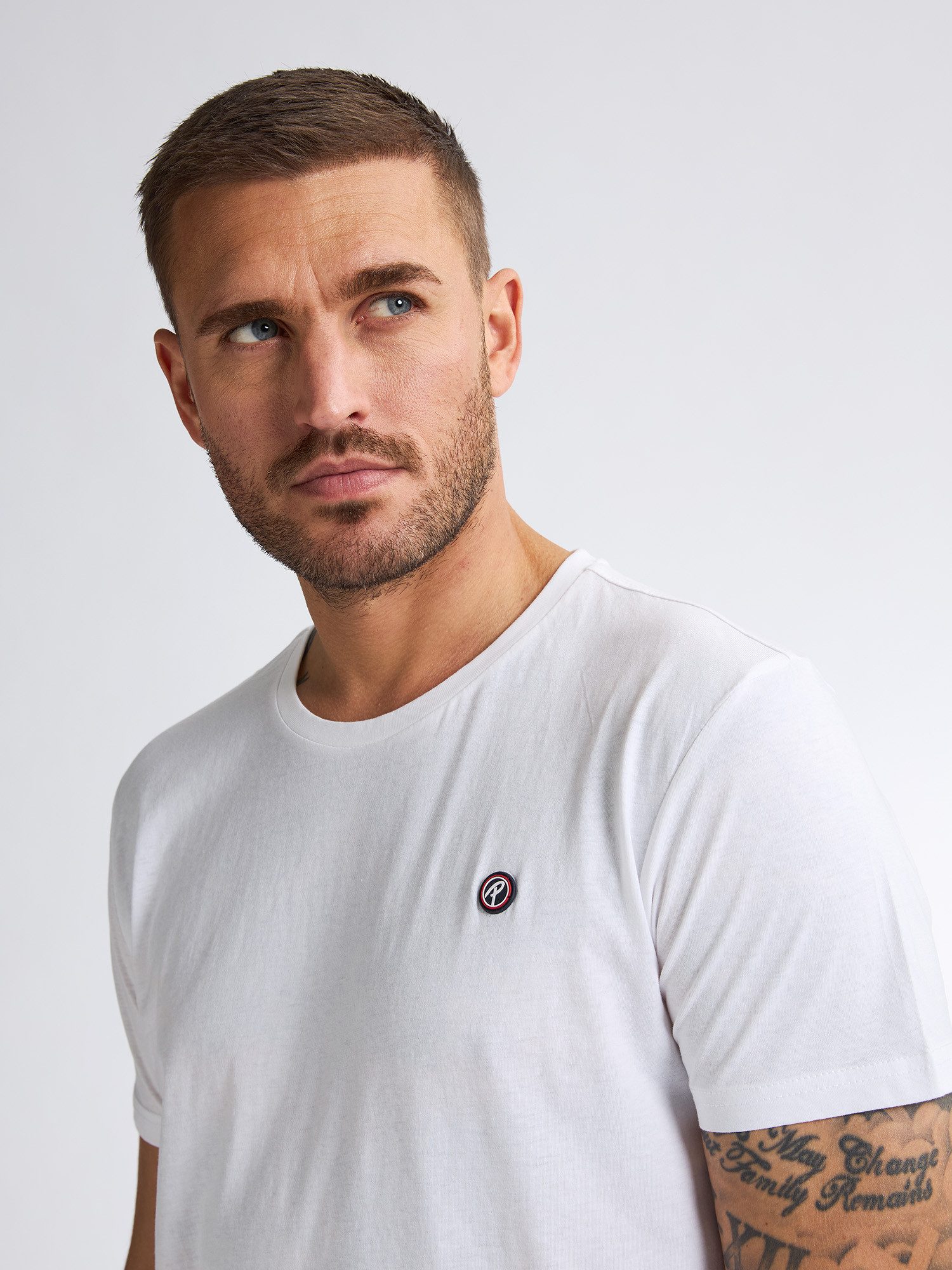 Petrol Industries Rundhalsshirt mit Logo Stickerei