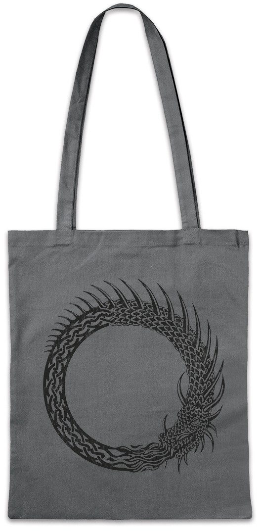 Beuteltasche Norse Dragon Stofftasche Drache Symbol Vikings Tyr Odin Thor Mjölnir