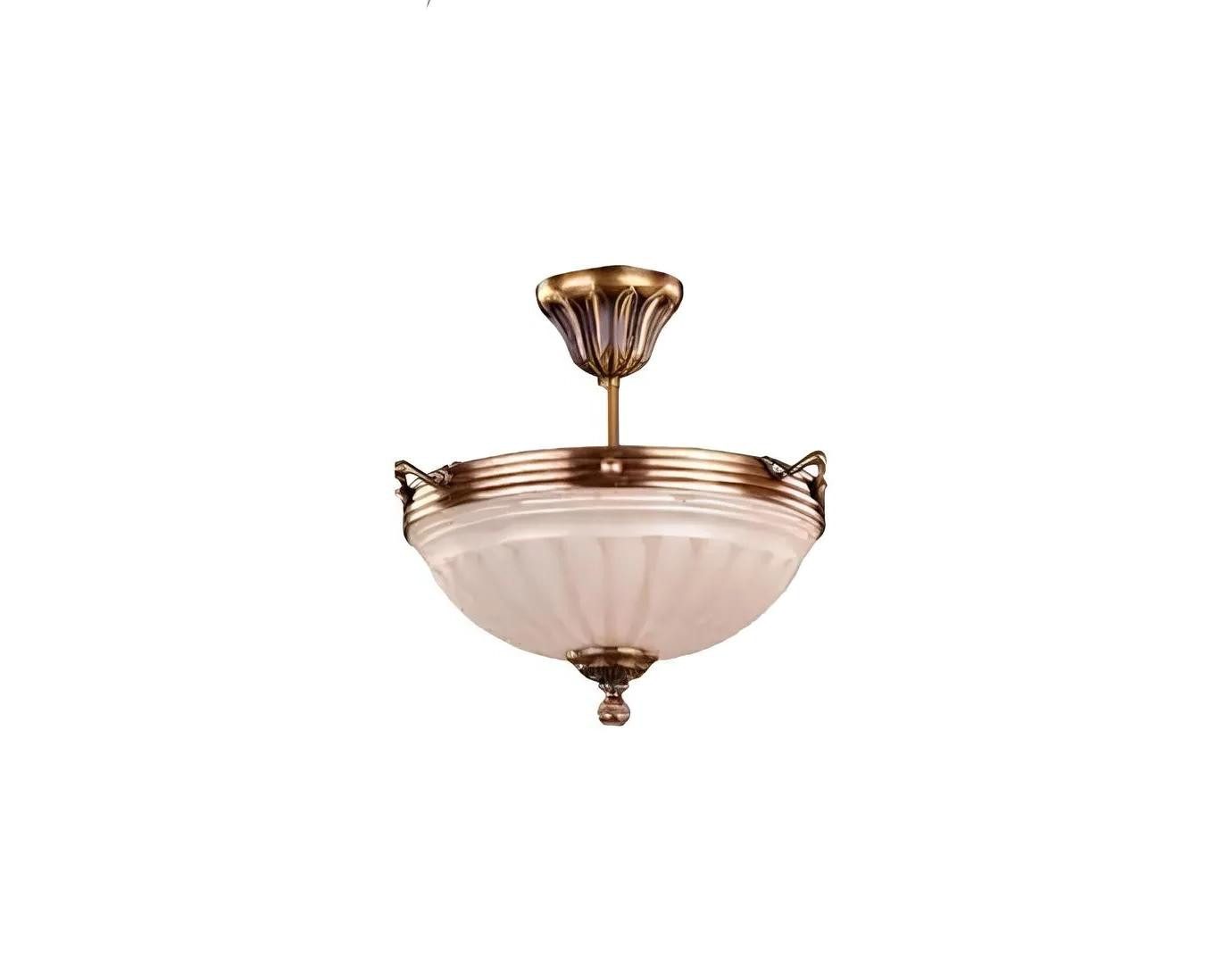 Xlmoebel Kronleuchter Beige Deckenleuchte aus Glas im eleganten Stil, Keine Funktionen, Hergestellt in Europa