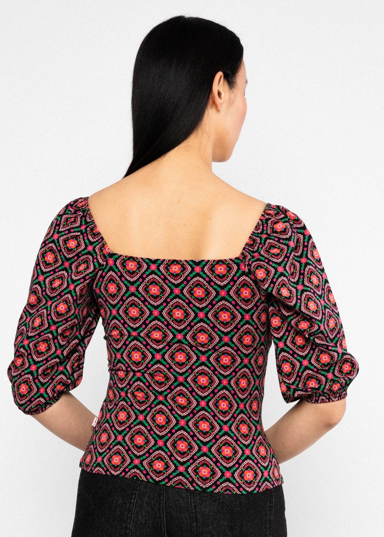 Blutsgeschwister Kurzarmshirt - Jerseyshirt The Picnickeress - T-Shirt Damen - Damen Top