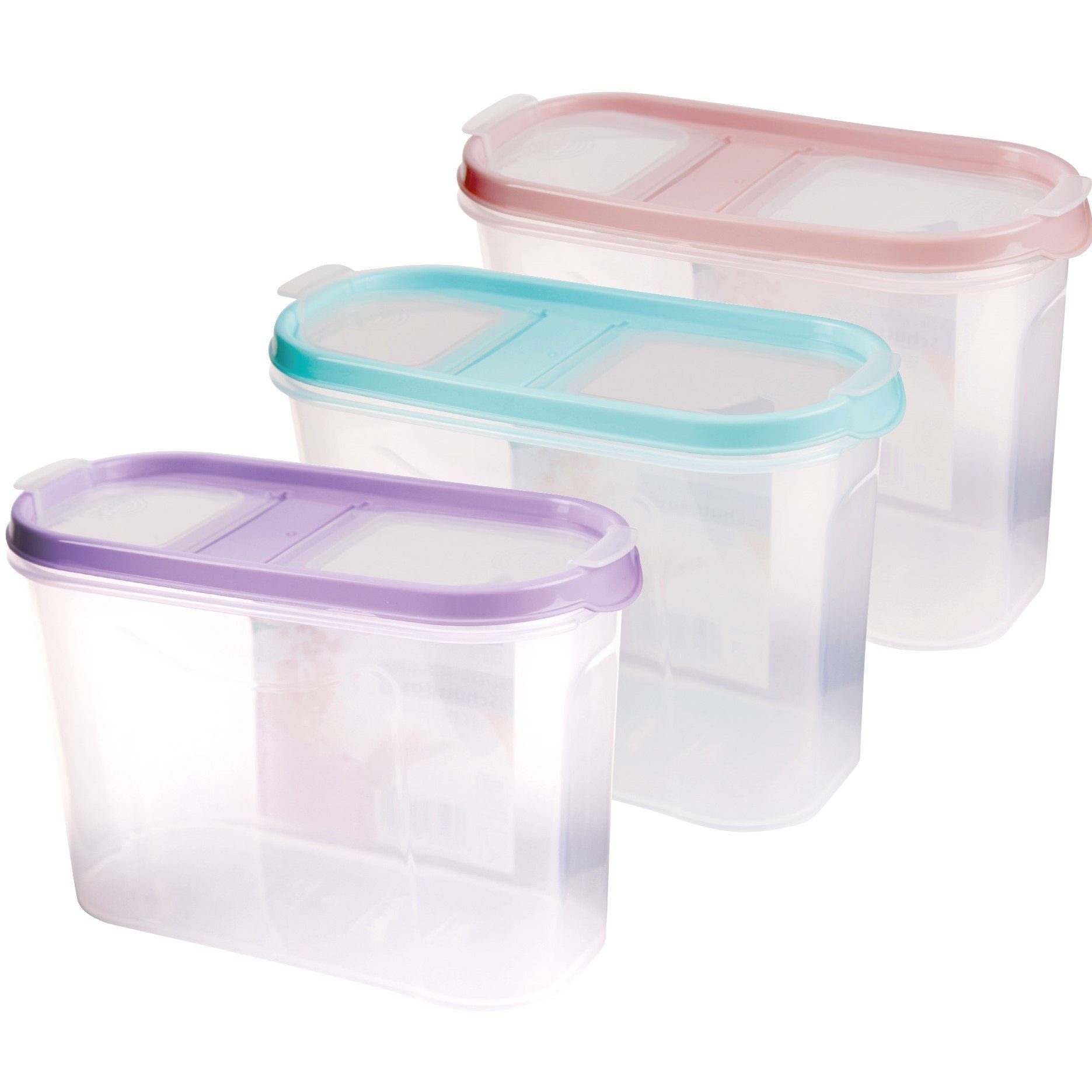 Bestlivings Vorratsdose Müslispender 1,4L - 4,5L, Kunststoff, (3-tlg., 1,4 Liter (7cm x 17cm x 12,5cm), Schüttdose für Lebensmittel, Vorratsbehälter Set - Frischhaltedosen