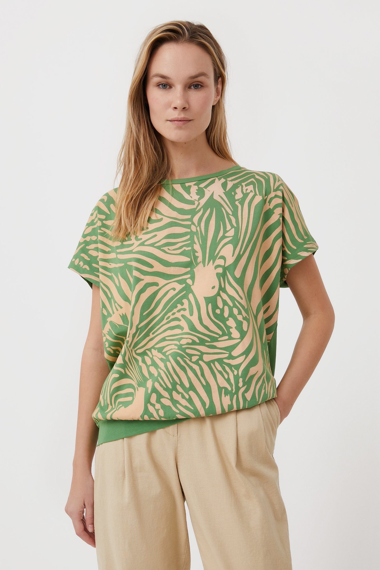 Damen Shirts Finn Flare T-Shirt mit abstraktem Print