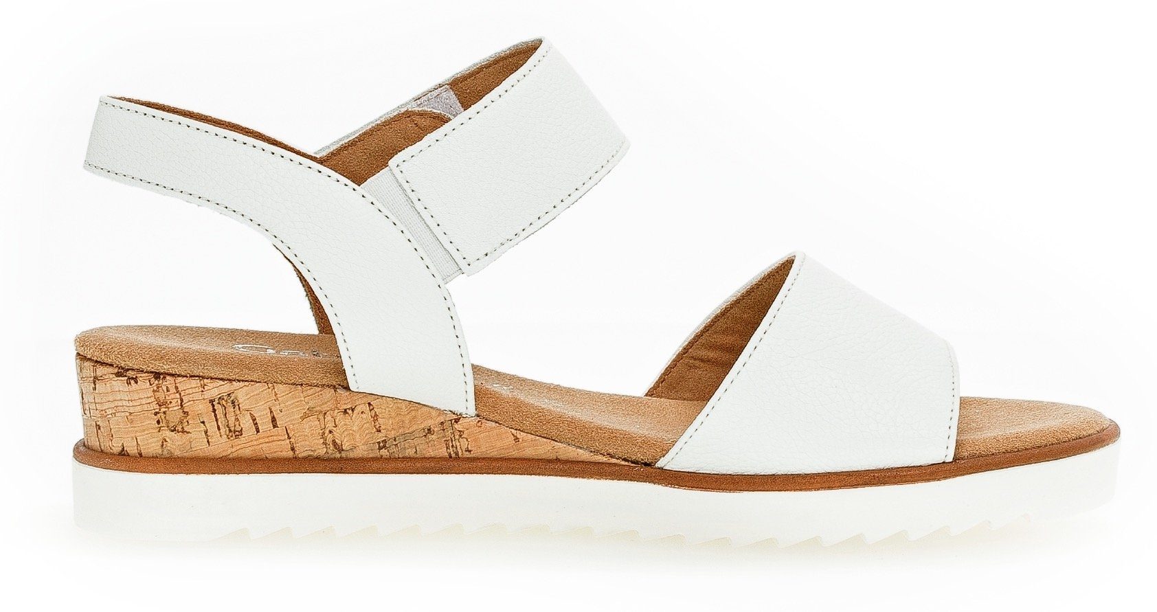 Gabor GENUA Sandalette, Sommerschuh, Sandale, Keilabsatz, mit Klettverschluss, Weite G