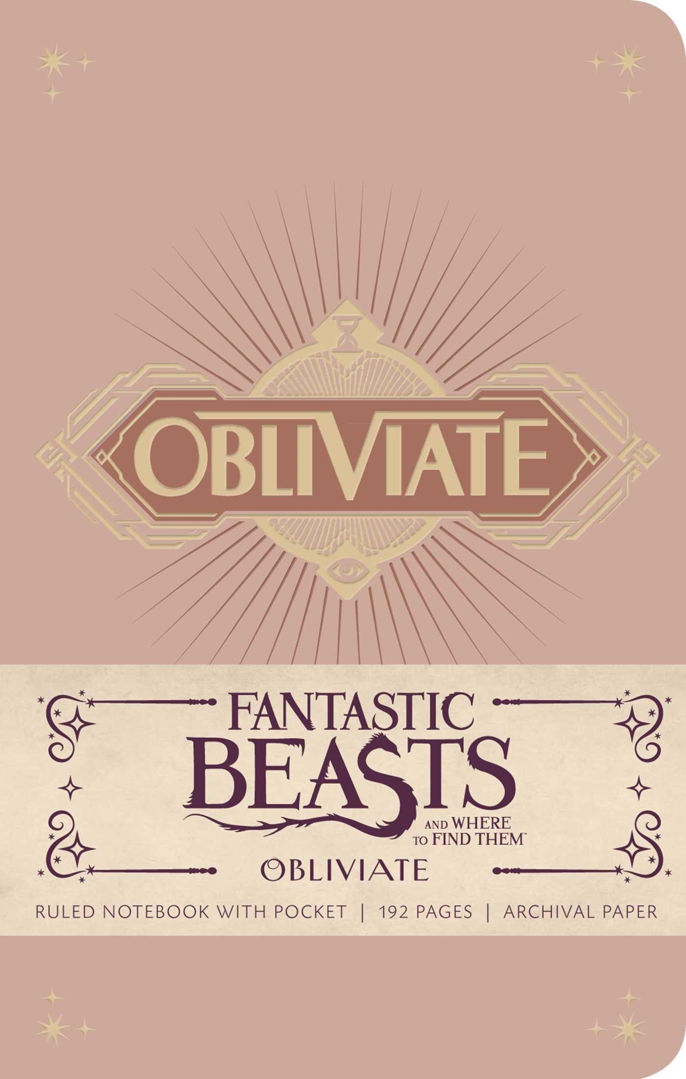 Notizbuch Fantastic Beasts and Where to Find Them: Obliviate Hardcover Ruled ...