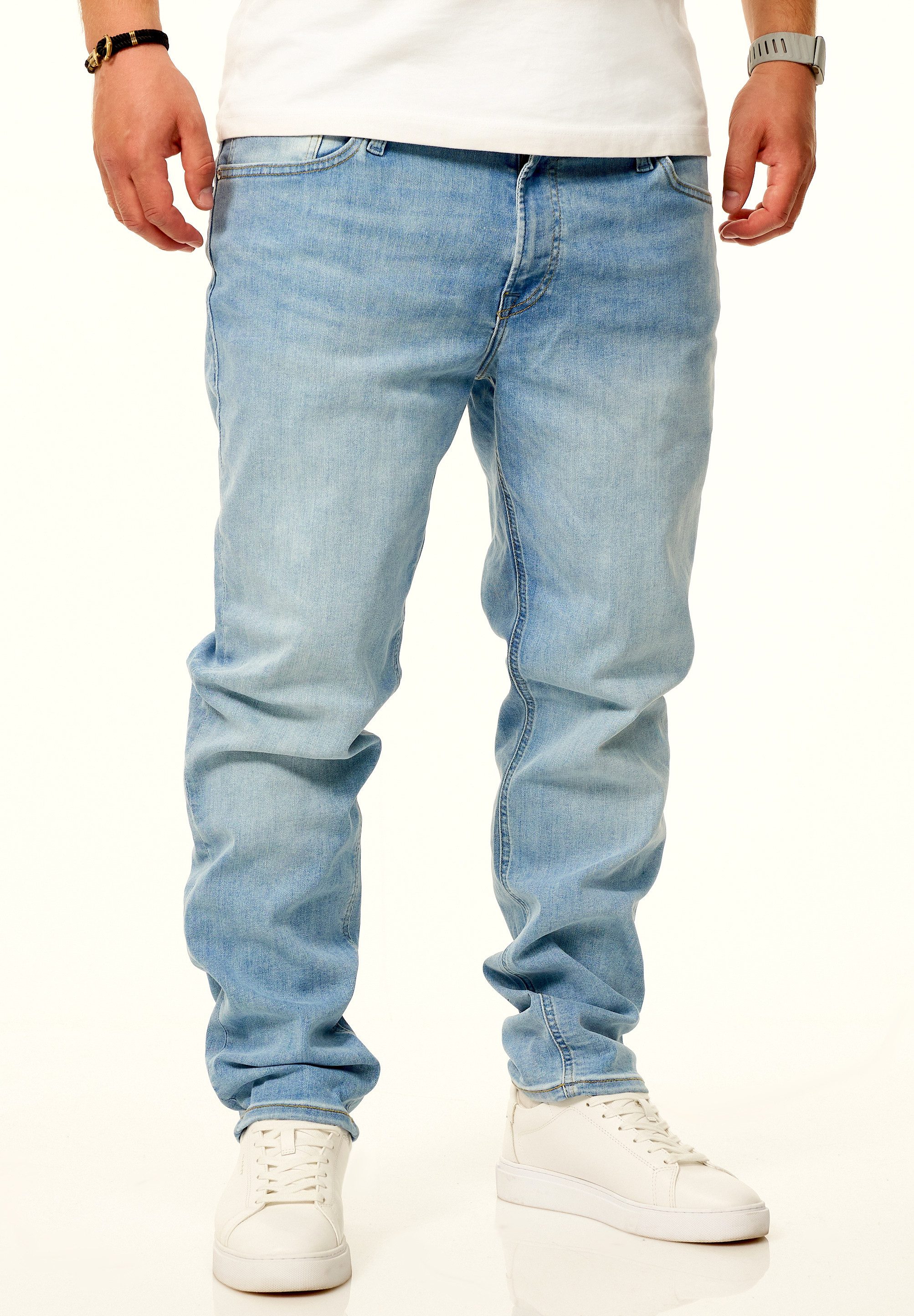 Jack & Jones Regular-fit-Jeans CLARK ARIS Original Denim Hose mit Stretch Herren Jeans mit Regular Fit Passform – Bild 4 von 5