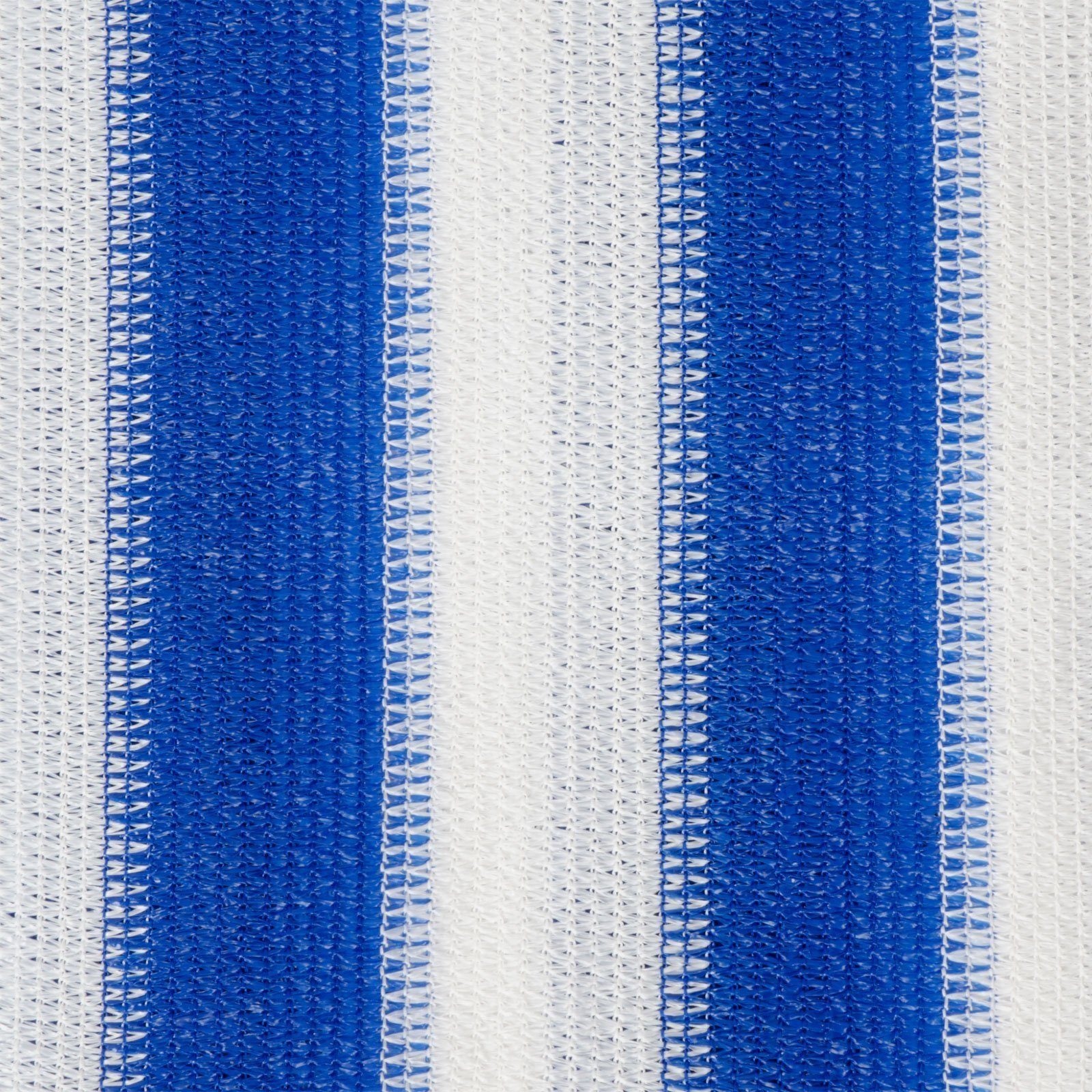 Karat Balkonsichtschutz Balkonsichtschutz blau-weiß gestreift Robustes und wetterfestes Material