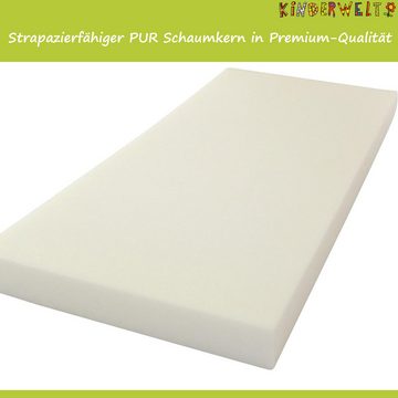 KiNDERWELT Polsterauflage Schaumstoff Polster 120 x 60 x 6 cm, lässt sich problemlos zuschneiden (Cuttermesser, Tepichmesser)