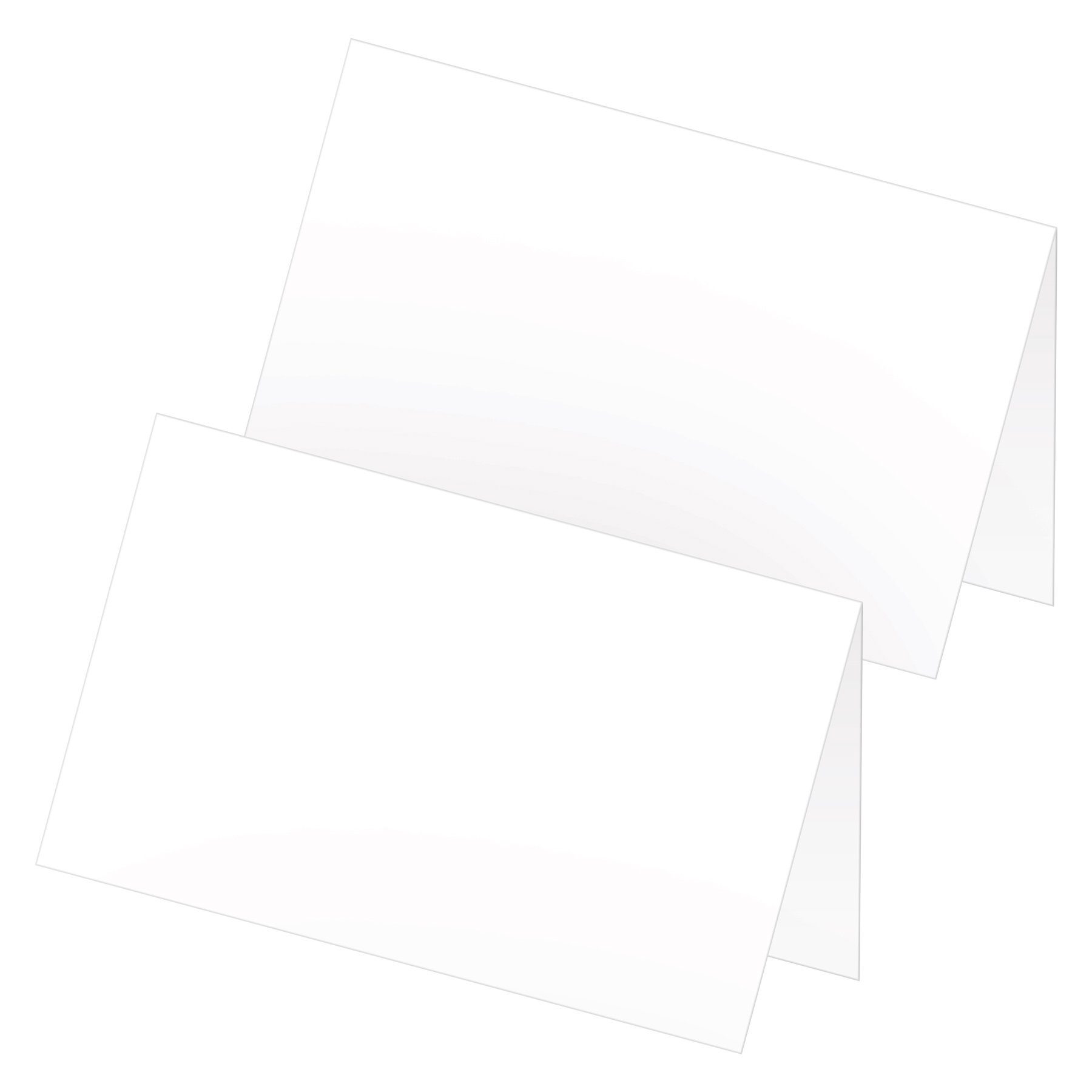 itenga Aufste zum 24x itenga für Neutral Grußkarten Anlässe Tischkarten Weiß alle Blanko