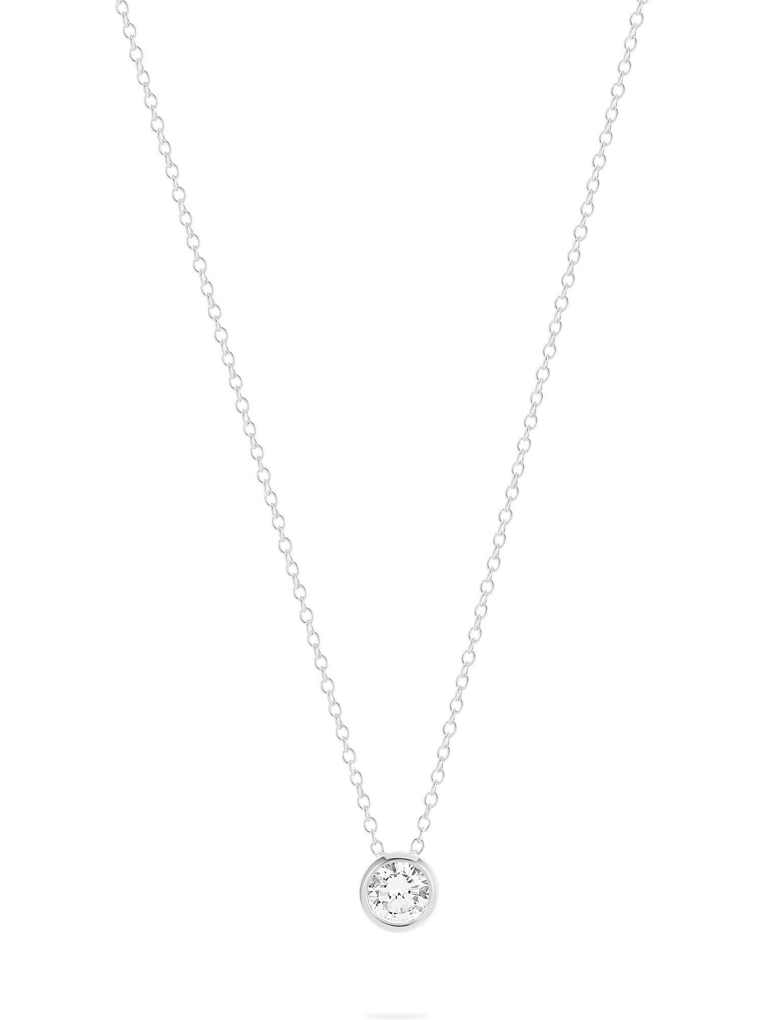 Esprit Silberkette ESPRIT Damen-Kette 925er Silber 1 Zirkonia