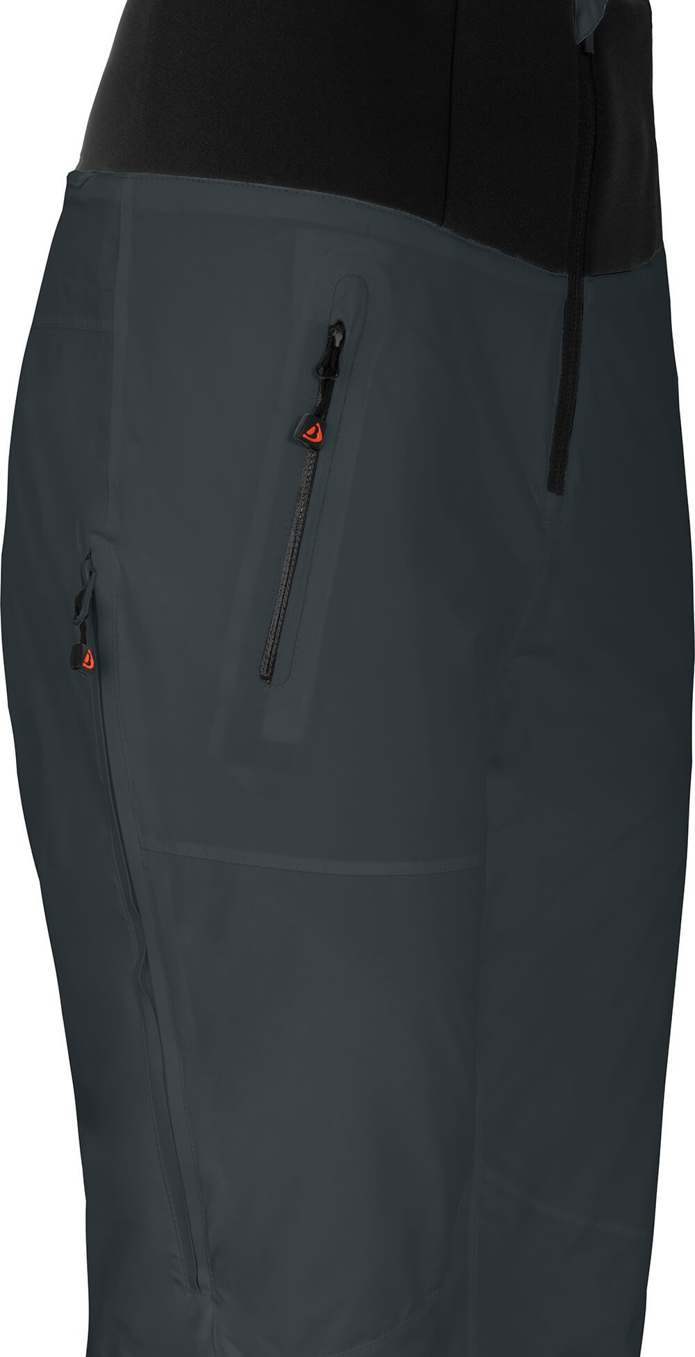 Bergson Skihose MIEN Slim Damen Skihose, wattiert, 20000 mm Wassersäule, Langgrößen, dunkel grau