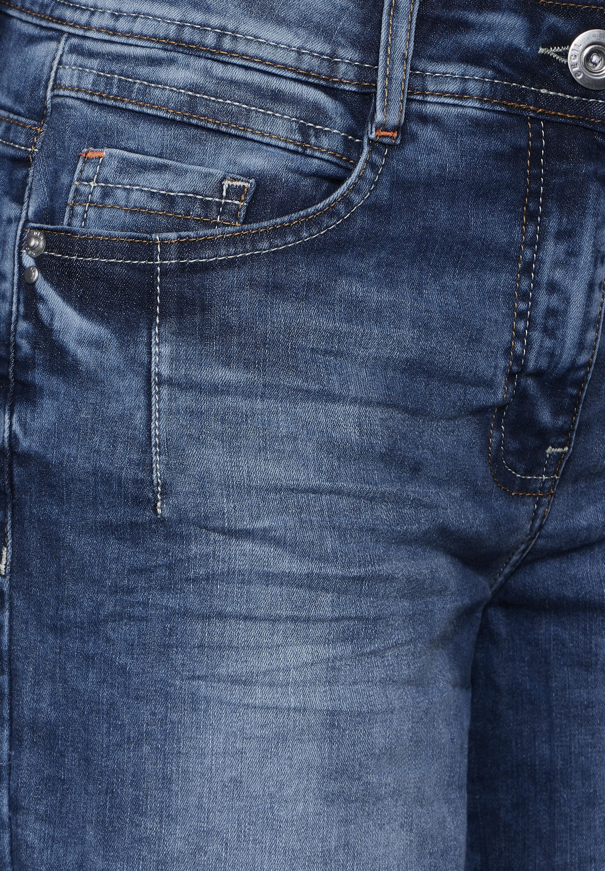 CECIL Loose-fit-Jeans aus Baumwolle mit Stretchanteil
