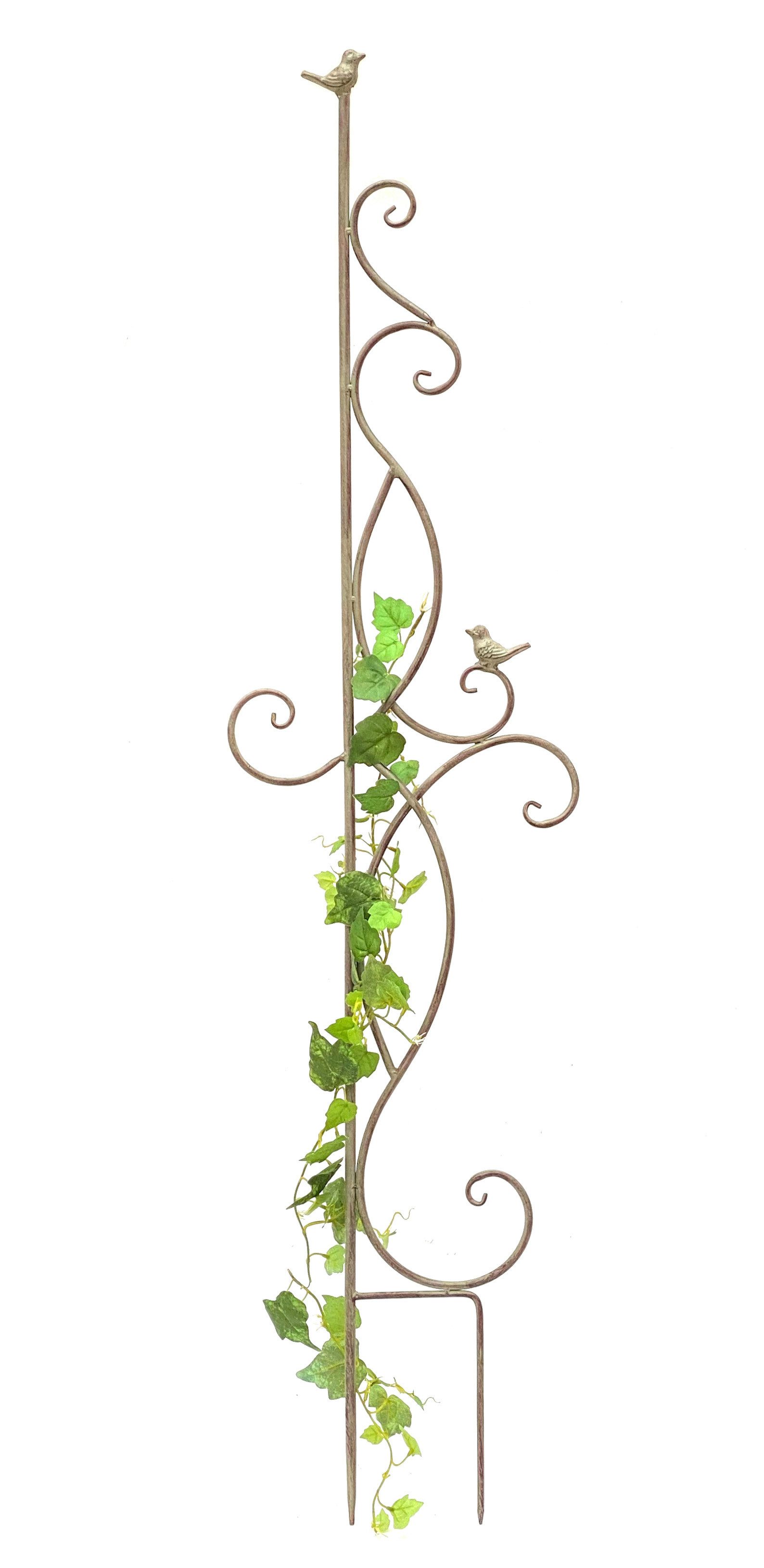 DanDiBo Rankhilfe Metall Rankgitter 135 cm 93999 Kletterhilfe Bodenstecker, Blumenhalter Ranksäule